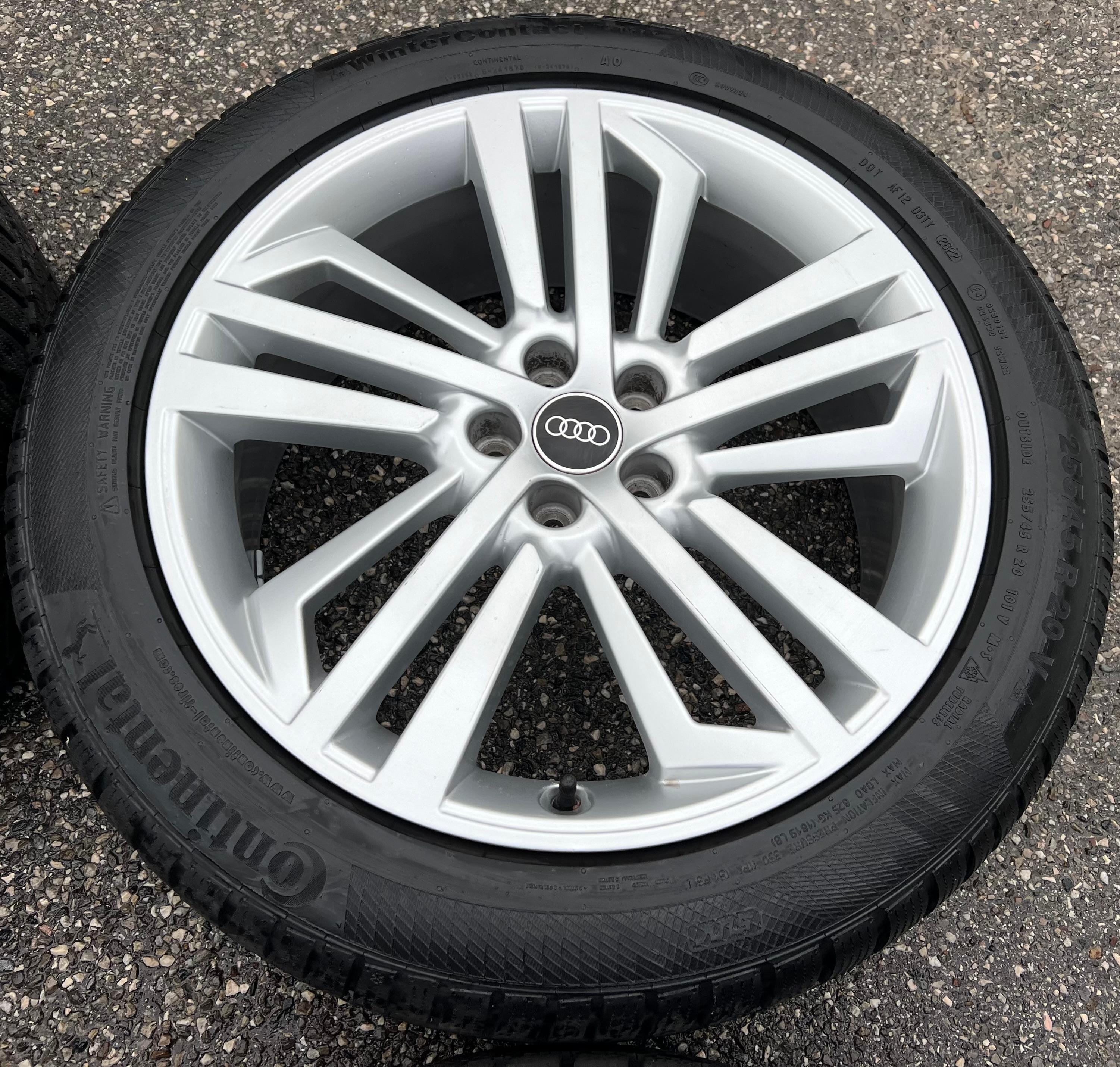 4 ORIGINAL 20" ALU WINTERRÄDER AUDI Q5 SQ5 FY 80A601025L 255/45R20 101V DOT 2022