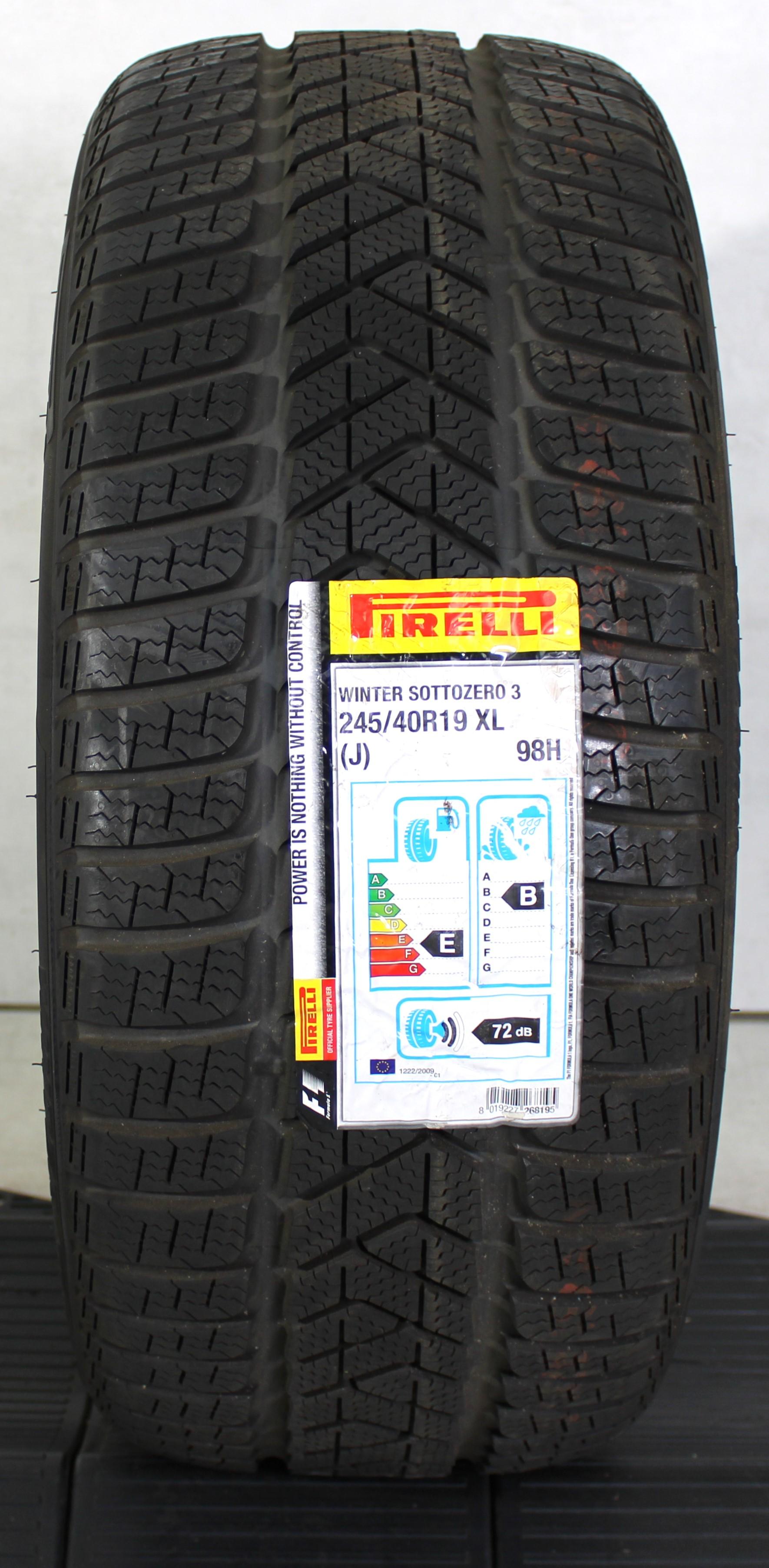 1 x 245/40R19 98H Winterreifen Pirelli Sottozero 3 NEU 2016