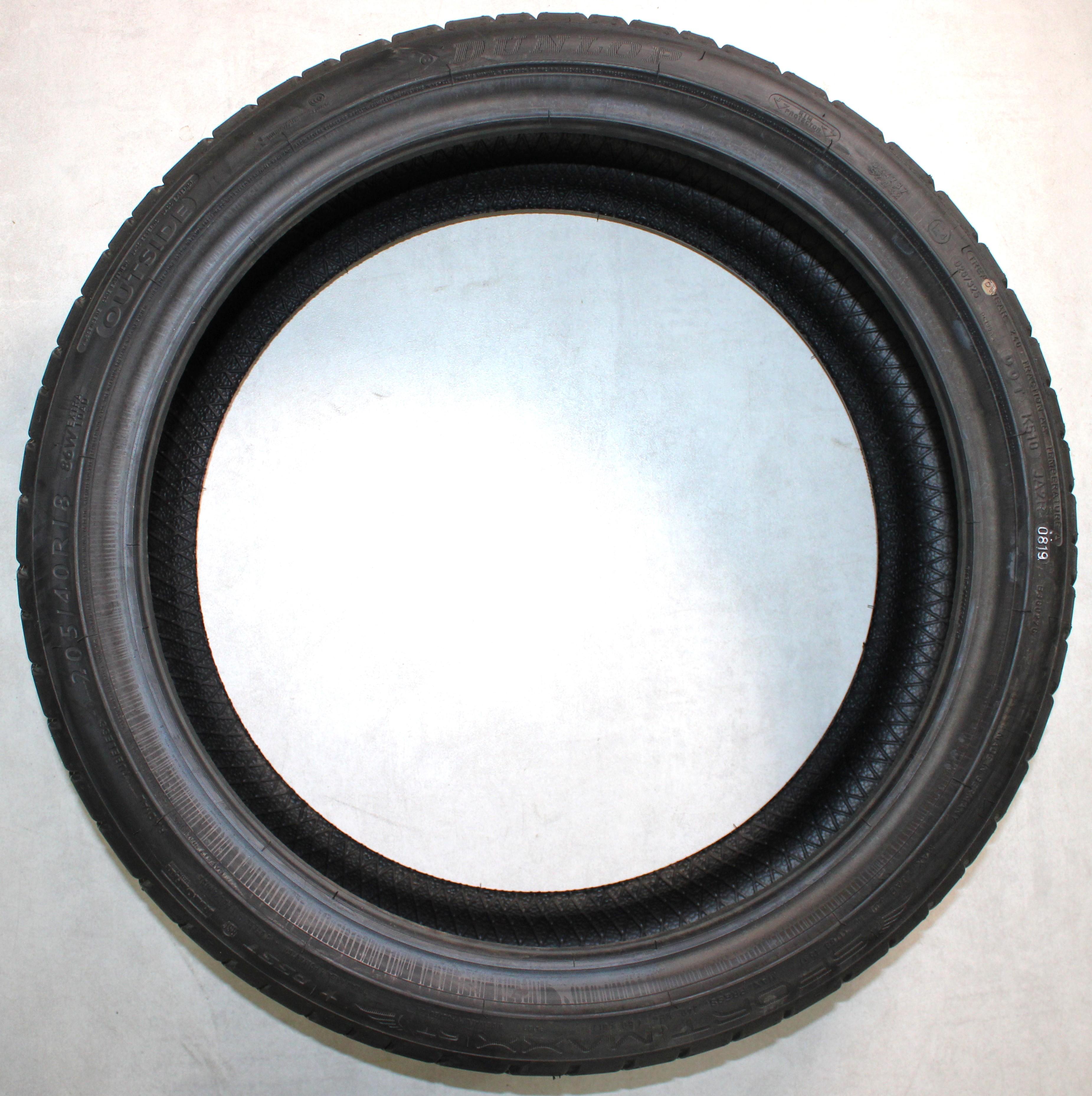 4 x 205/40R18 86W Sommerreifen Dunlop Sport Maxx RT DSST Runflat Volles Profil 2019 *