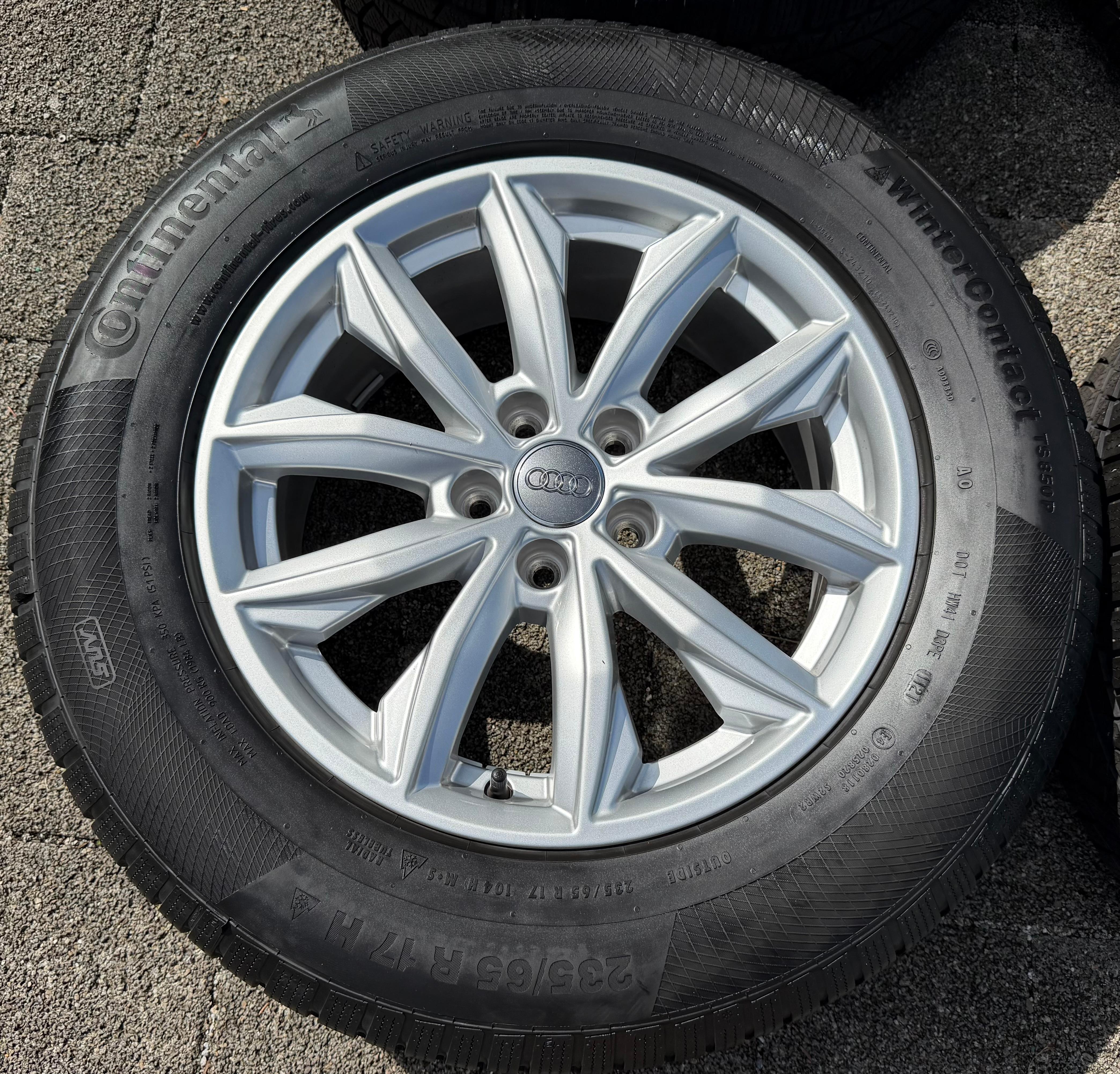 4 Original 17" Alu Winterräder Audi Q5 FY 80A601025J 7x17 ET34 235/65R17 104H 2021