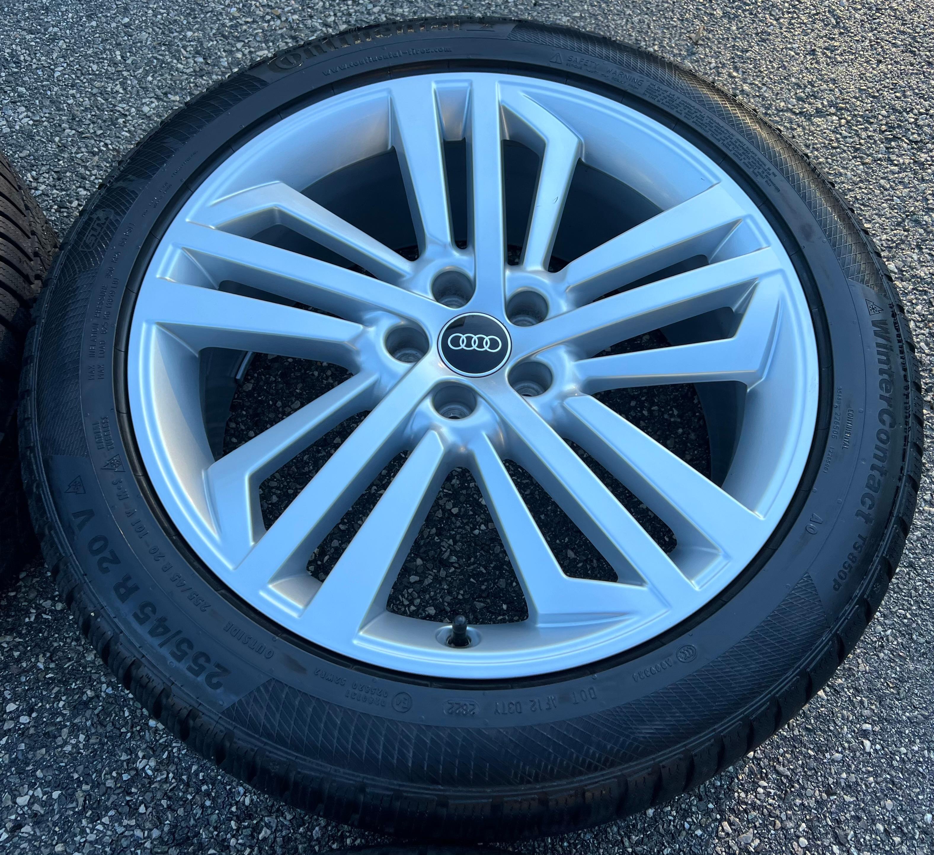4 ORIGINAL 20" ALU WINTERRÄDER AUDI Q5 SQ5 FY 80A601025L 255/45R20 101V DOT 2022