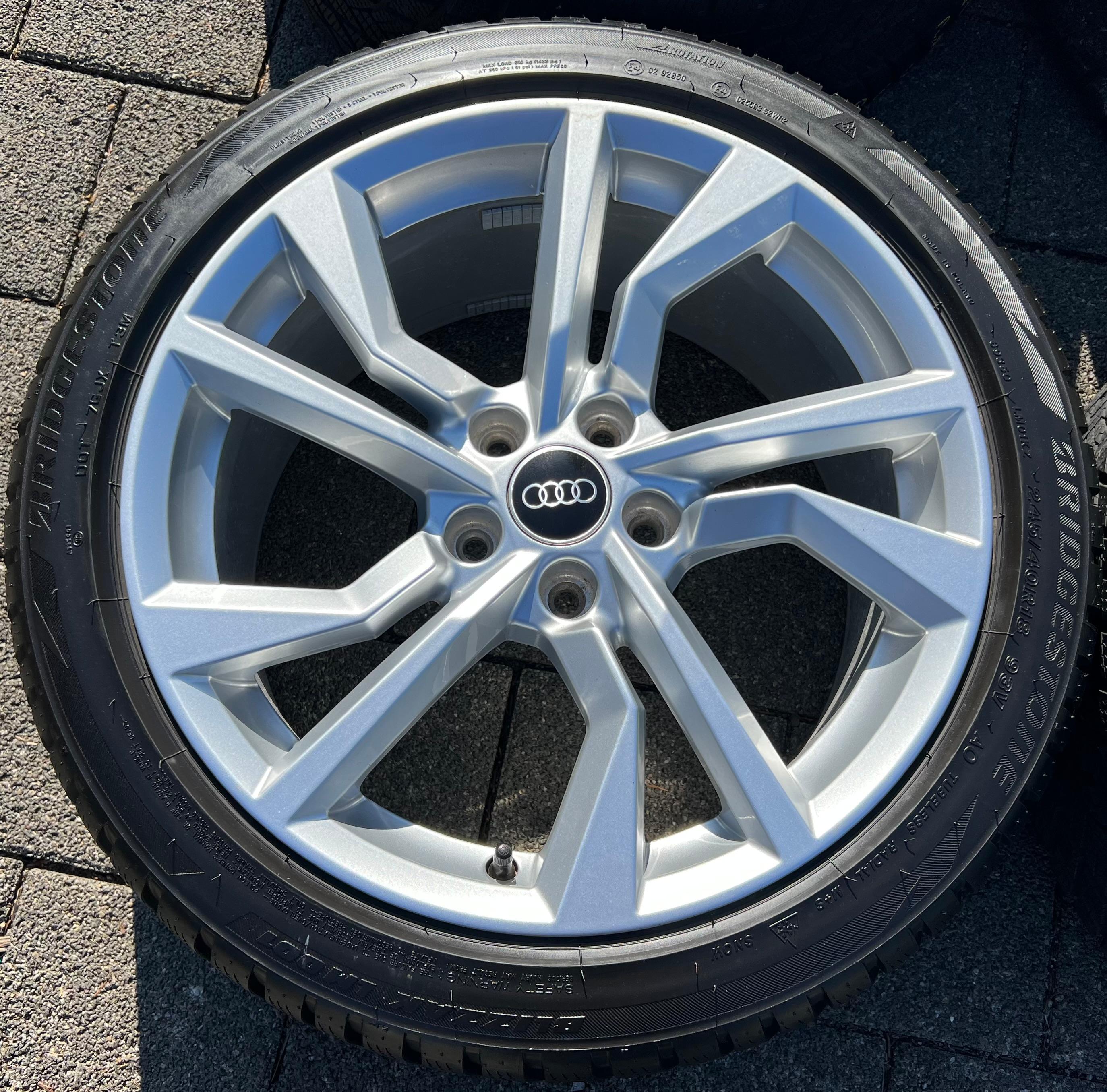 4 ORIGINELE 18" ALUMINIUM WINTERWIELEN AUDI TT TTS 8S 8S0601025AN 245/40R18 93V 2022 GRATIS VERZENDING