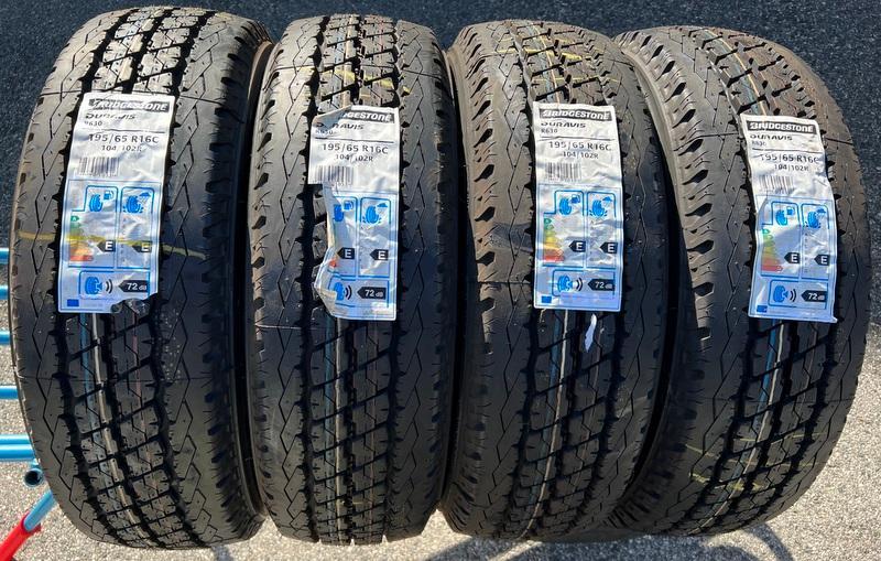 4 x 195/65R16C 104/102R neumáticos de verano Bridgestone Duravis R630 NUEVO 2014