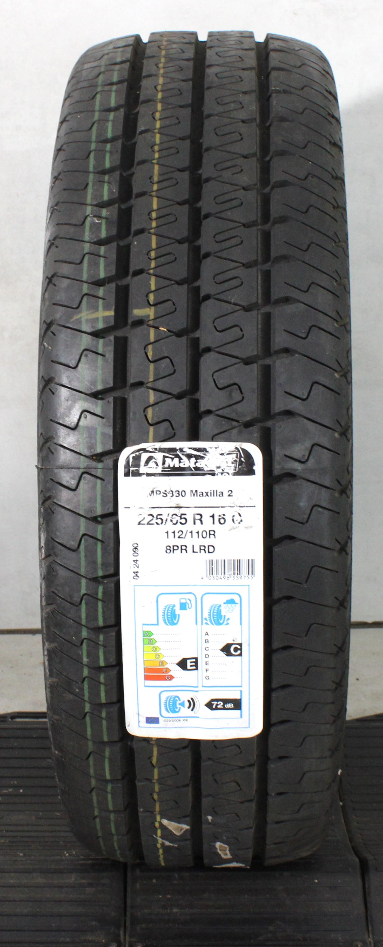 1 x 225/65R16C 112/110R Sommerreifen Matador Maxilla 2 MPS 330 NEU 2019