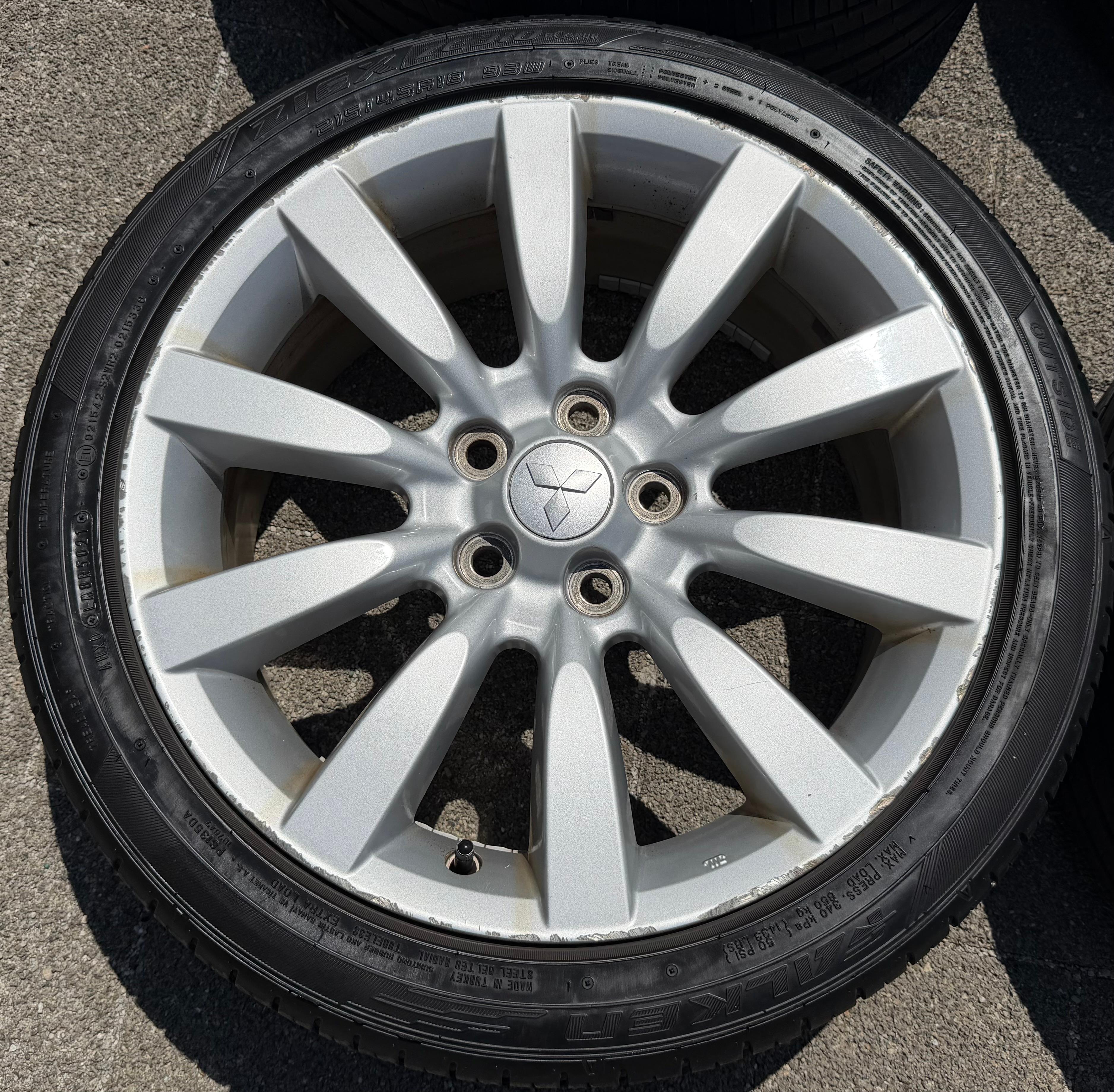 4 Original 18" Alu Sommerräder Mitsubishi Lancer CX 215/45R18 93W FALKEN