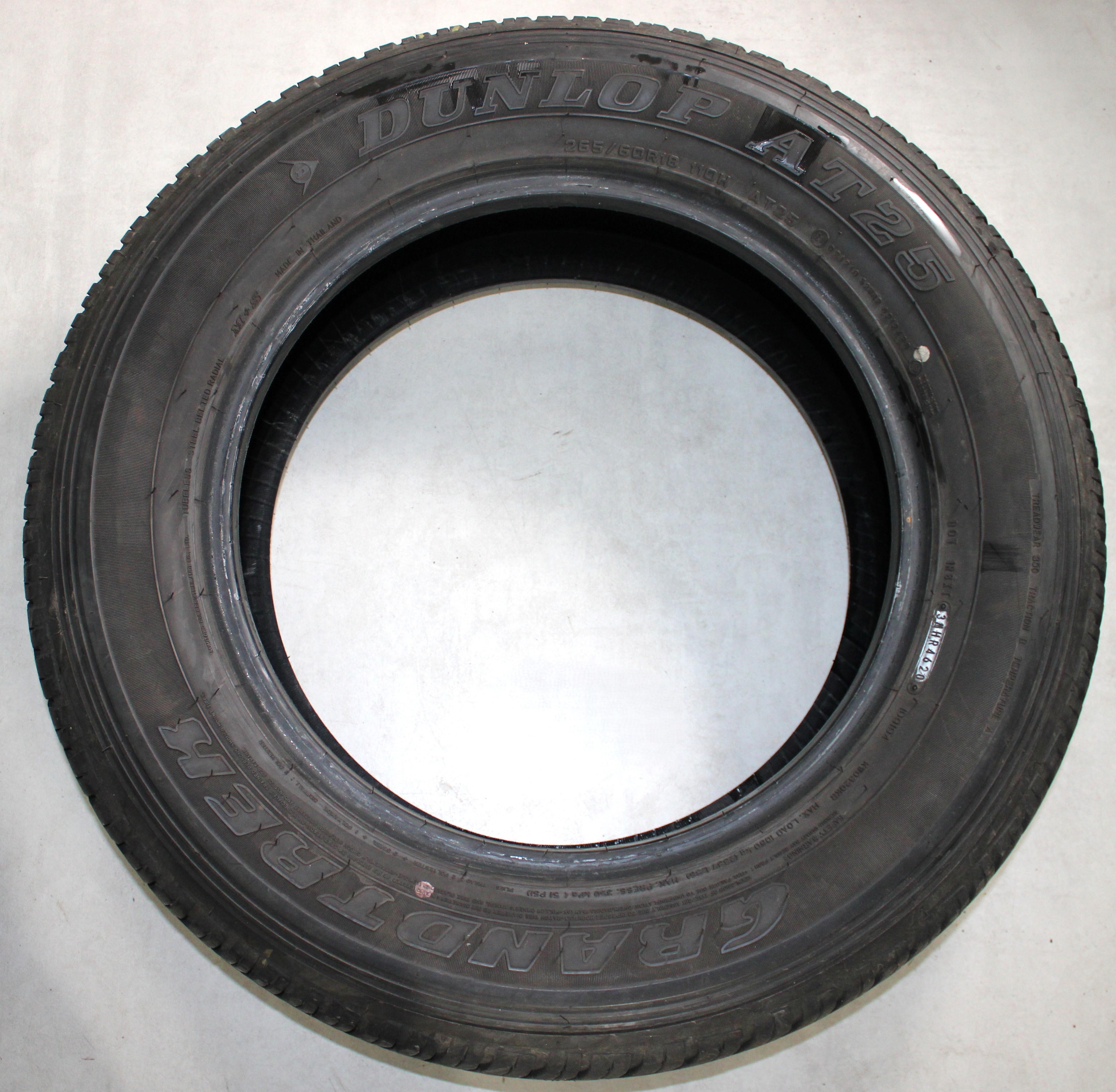 4 x 265/60R18 110H Sommerreifen Dunlop Grandtrek AT25 6-6,5mm 2020