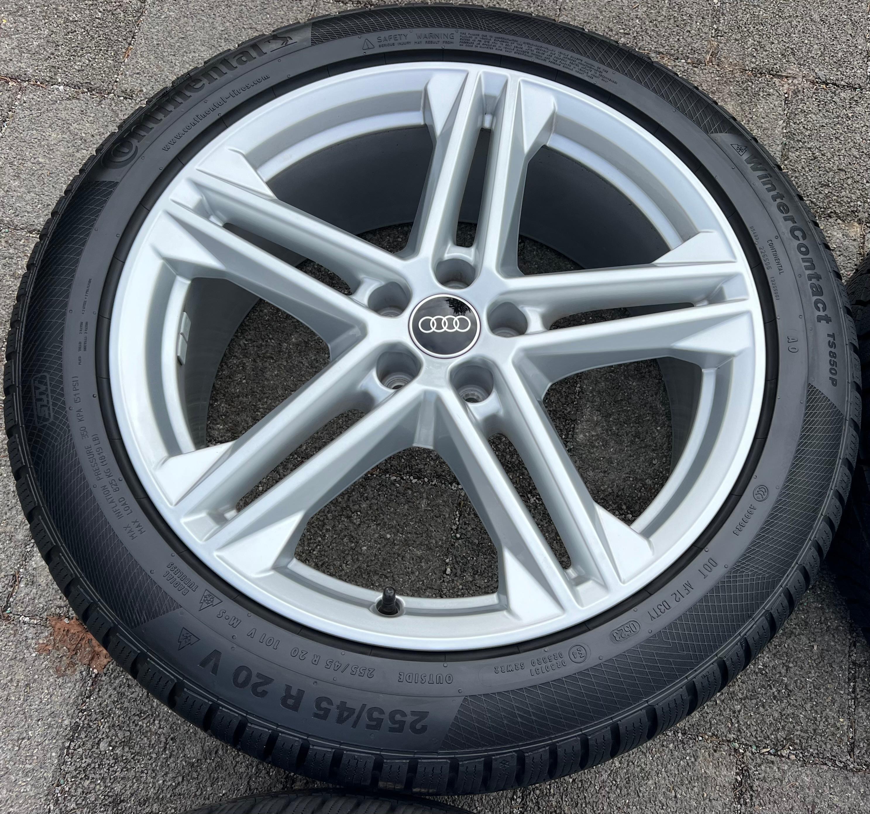 4 ORIGINAL 20" ALU WINTERRÄDER AUDI Q5 SQ5 FY 80A601025N 255/45R20 101V DOT 2023