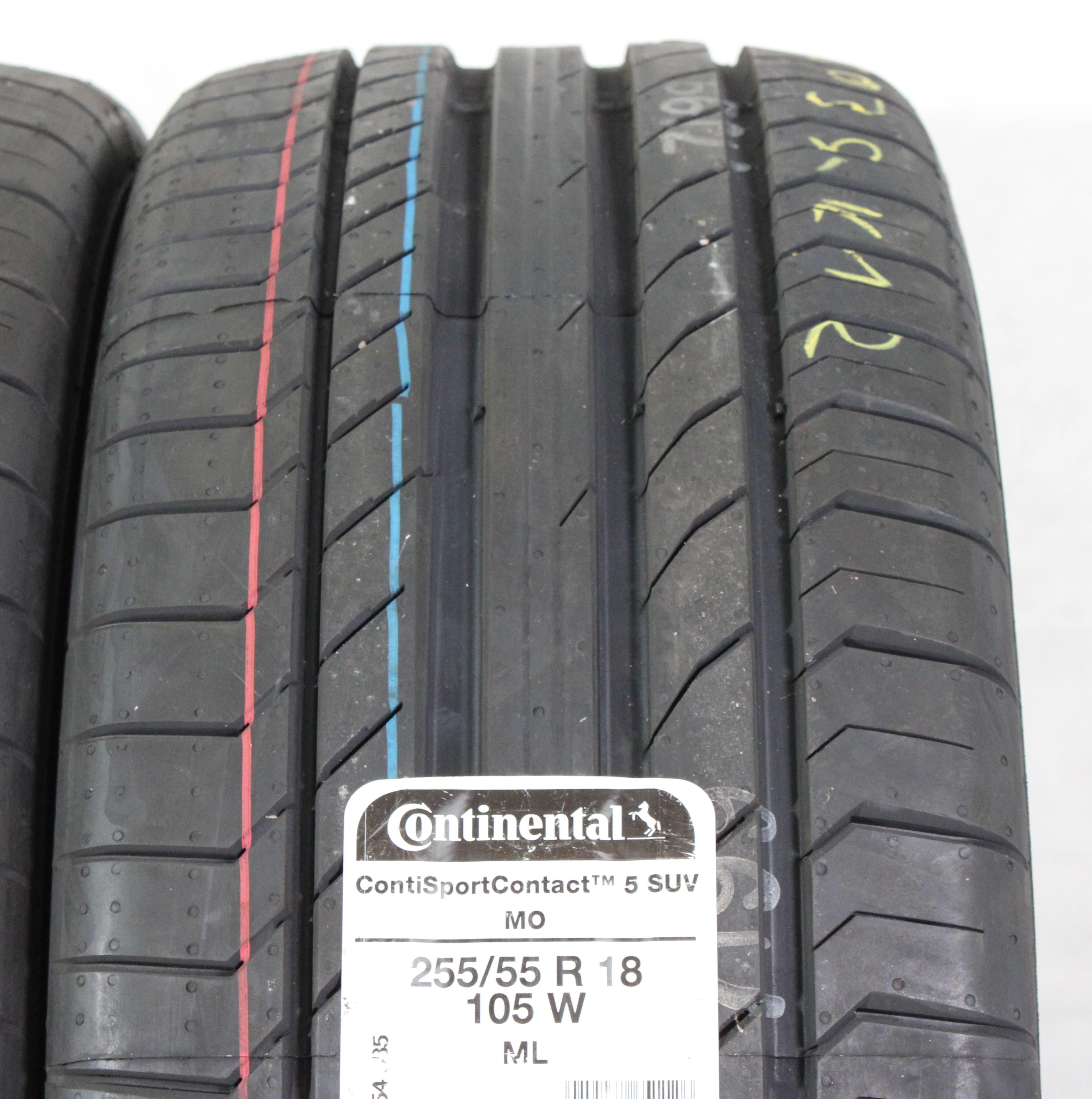 2 x 255/55R18 105W Sommerreifen Continental Sport Contact 5 MO 2019 NEU