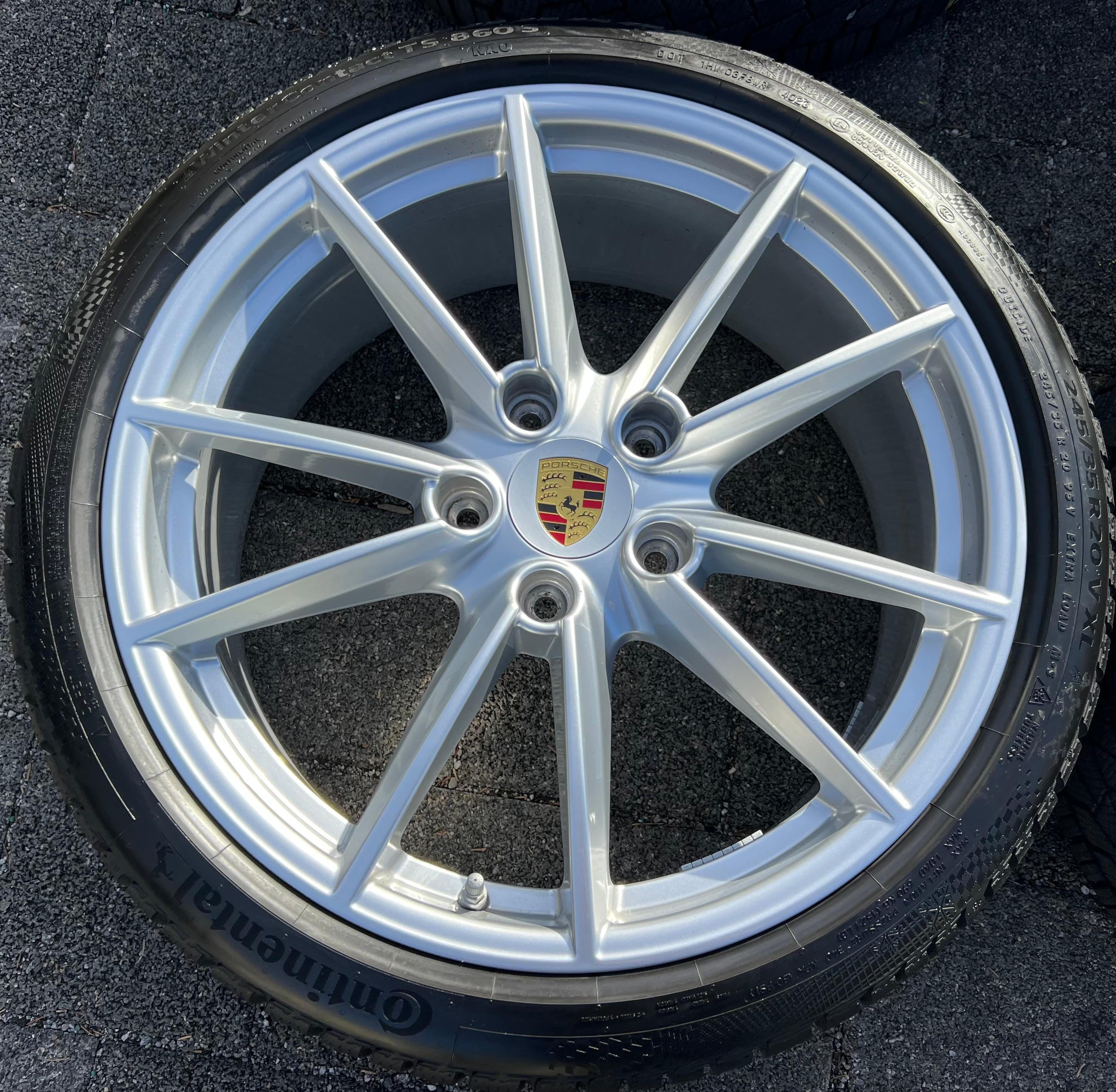 4 RUEDAS DE INVIERNO DE ALEACIÓN ORIGINALES DE 20" 21" PARA PORSCHE 911 992 992601025C 992601025D RDKS