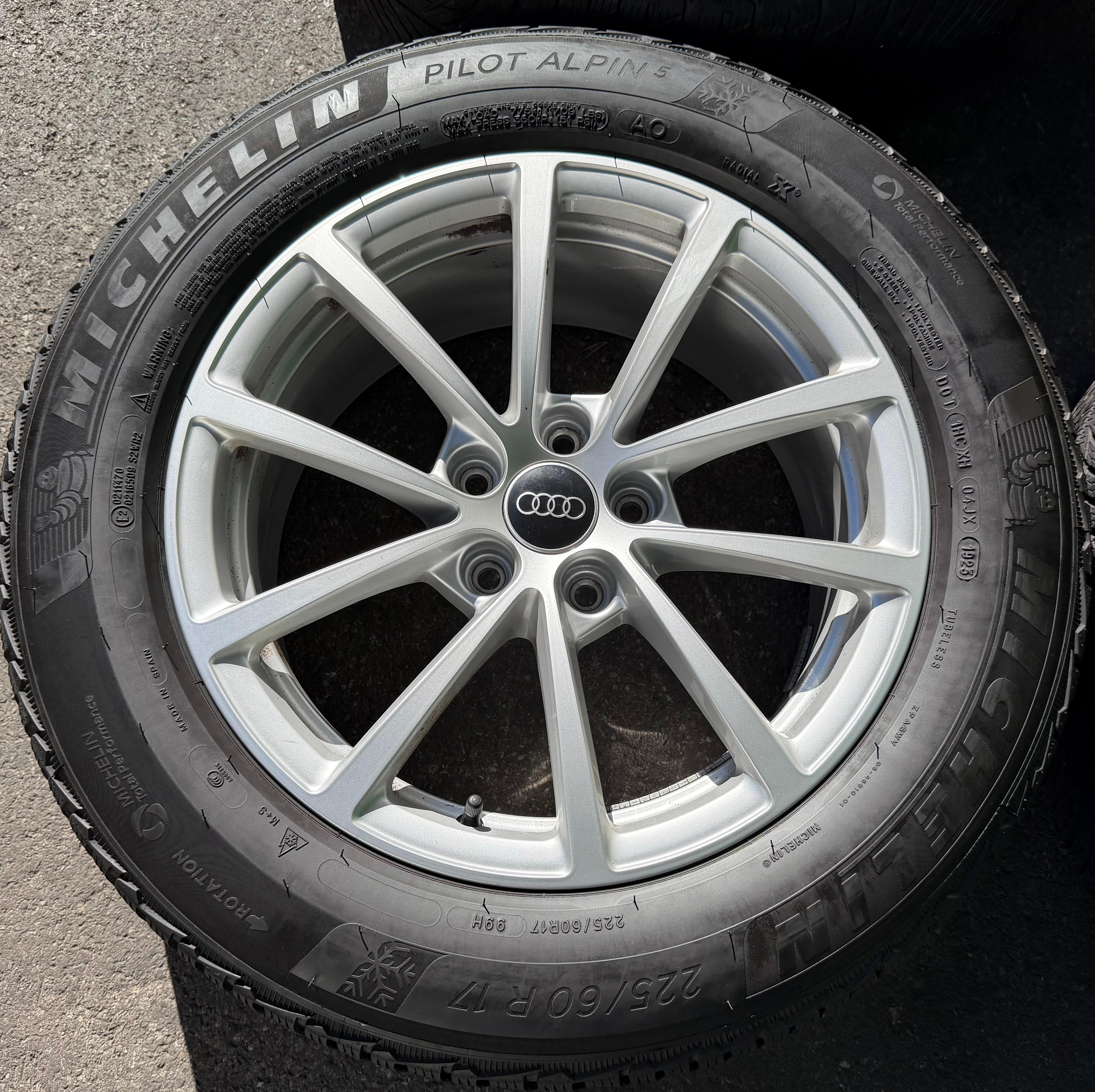 4 roues hiver en aluminium d’origine 17" Audi A6 4K C8 F2 225/60R17 99H 4K0601025 Michelin
