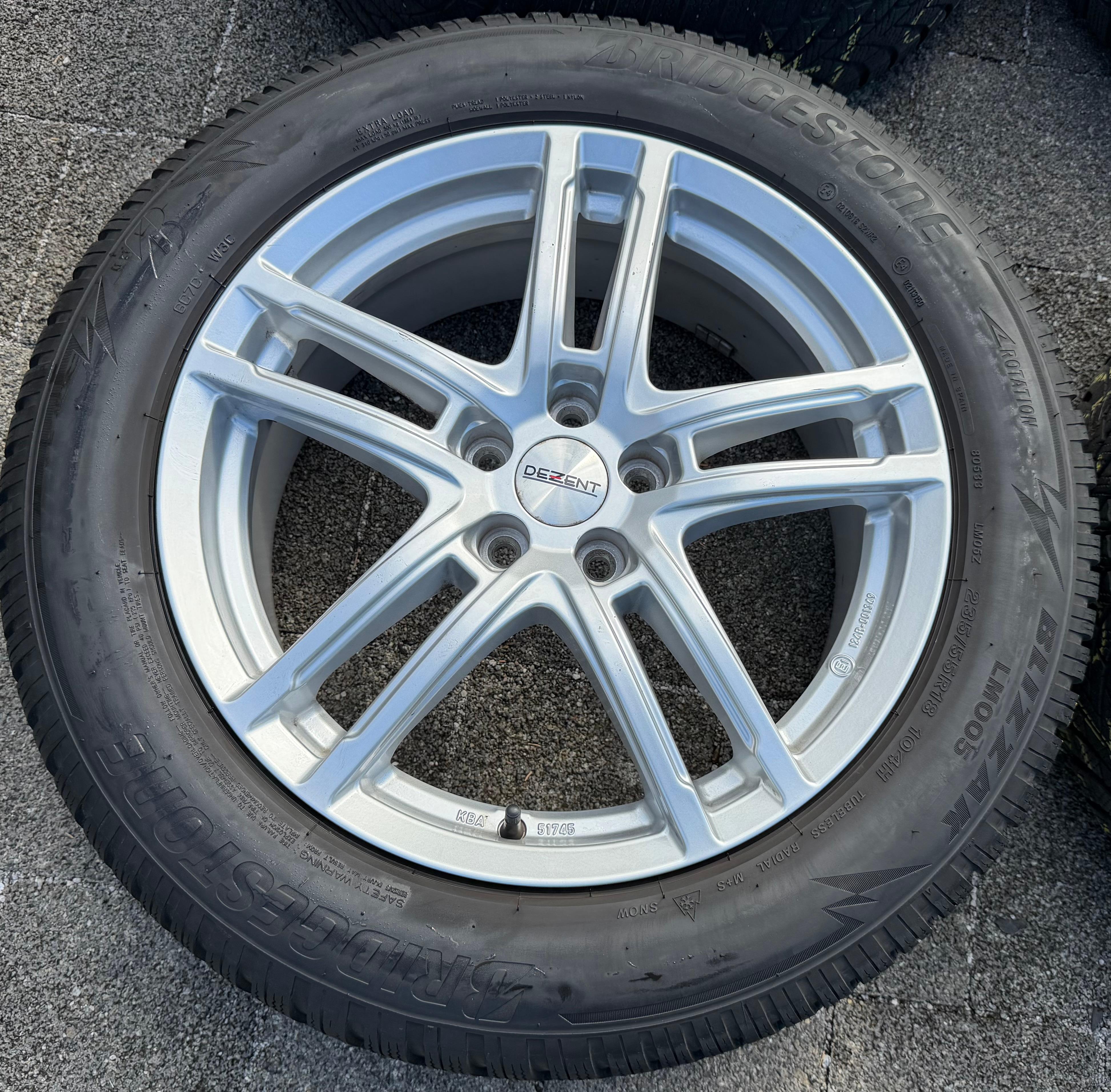4 Alu 18" Winterräder Volvo S90 II V90 P XC40 C40 X 235/55R18 104H Bridgestone
