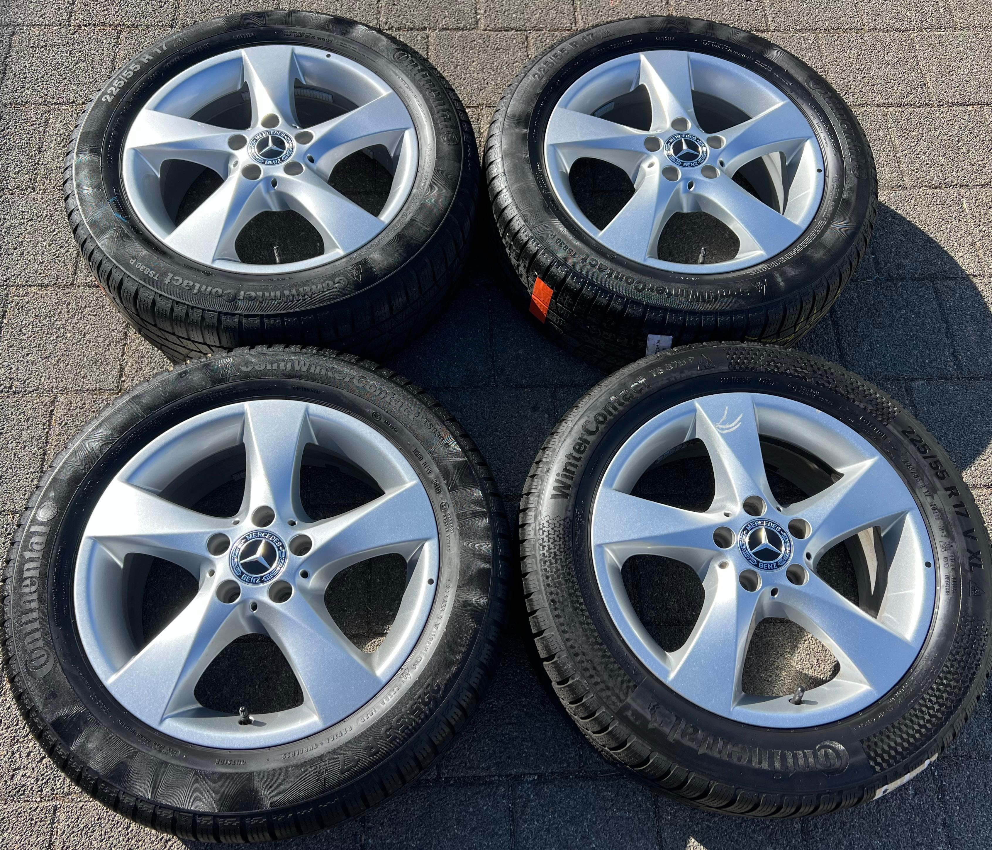 4 jantes alu d'origine 17" Mercedes Vito Classe V W447 7x17 ET51 A4474012200
