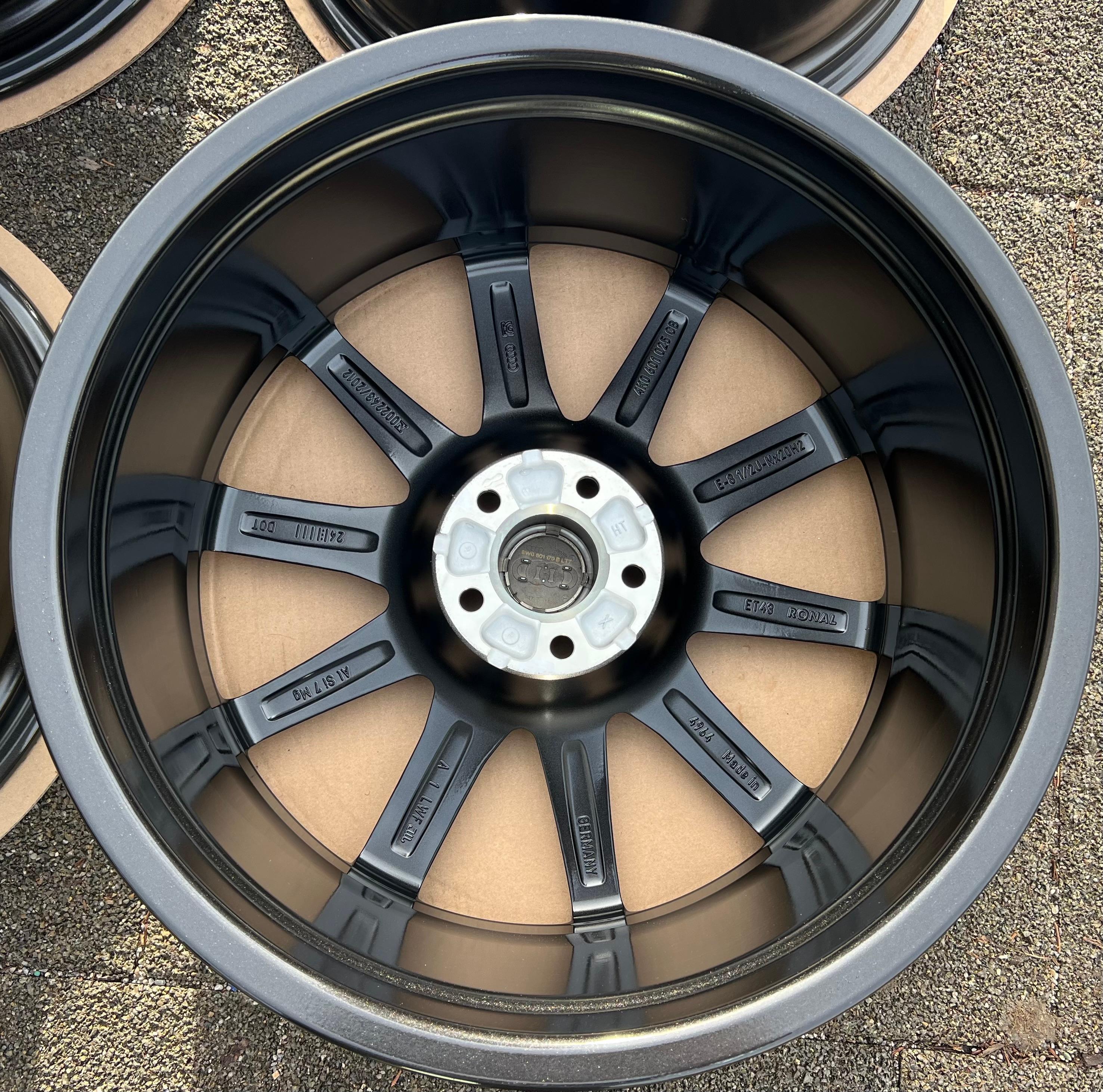 4 llantas de aleación originales de 20" para Audi A6 C8 4K 4K0601025CB 8,5x20 ET43, nuevas