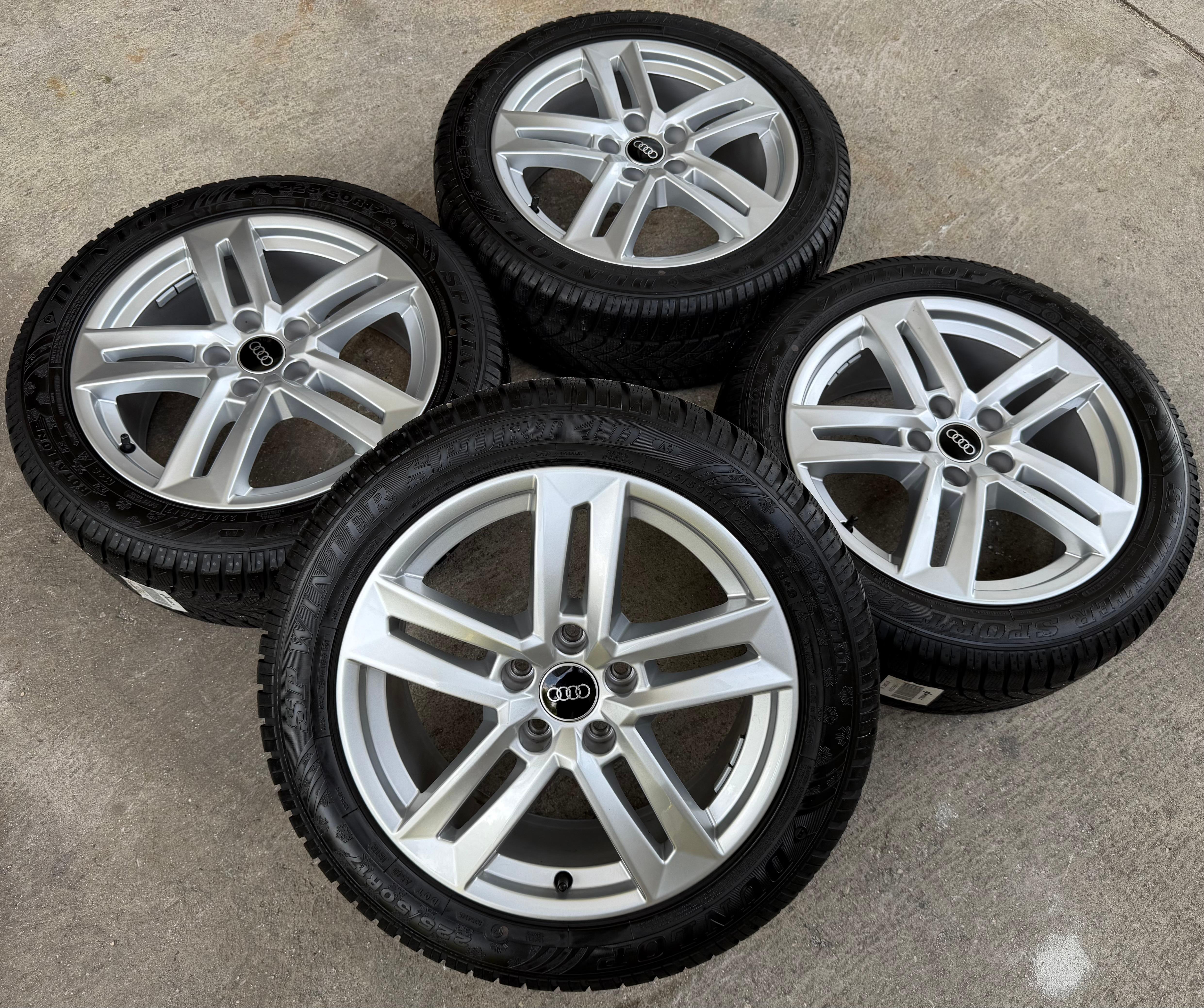 4 Original 17" Alu Winterräder Audi A4 B9 8W 8W0601025P 225/50R17 98H Dunlop