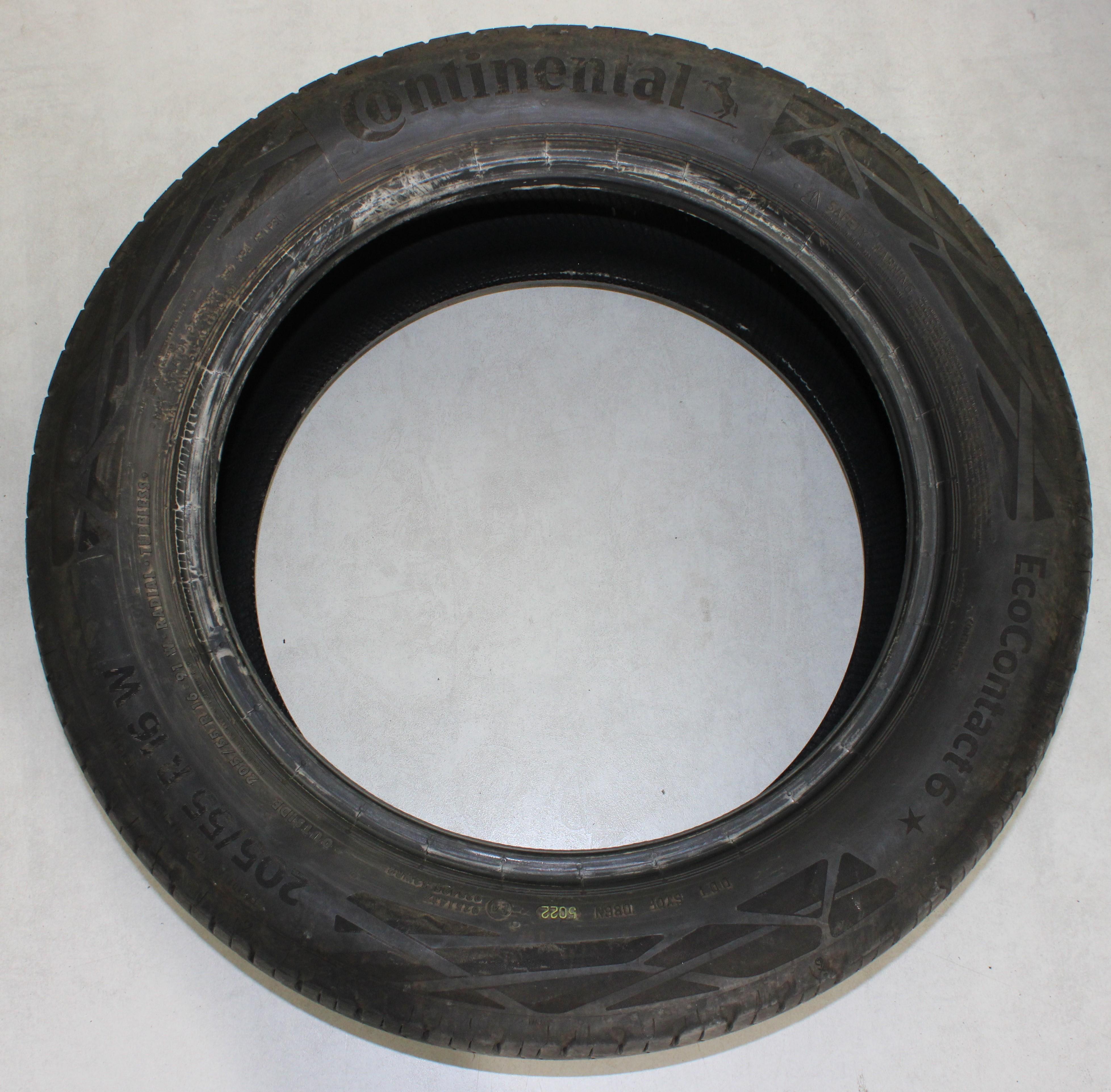 1 x 205/55R16 91W Sommerreifen Continental Eco Contact 6* 5mm 2022