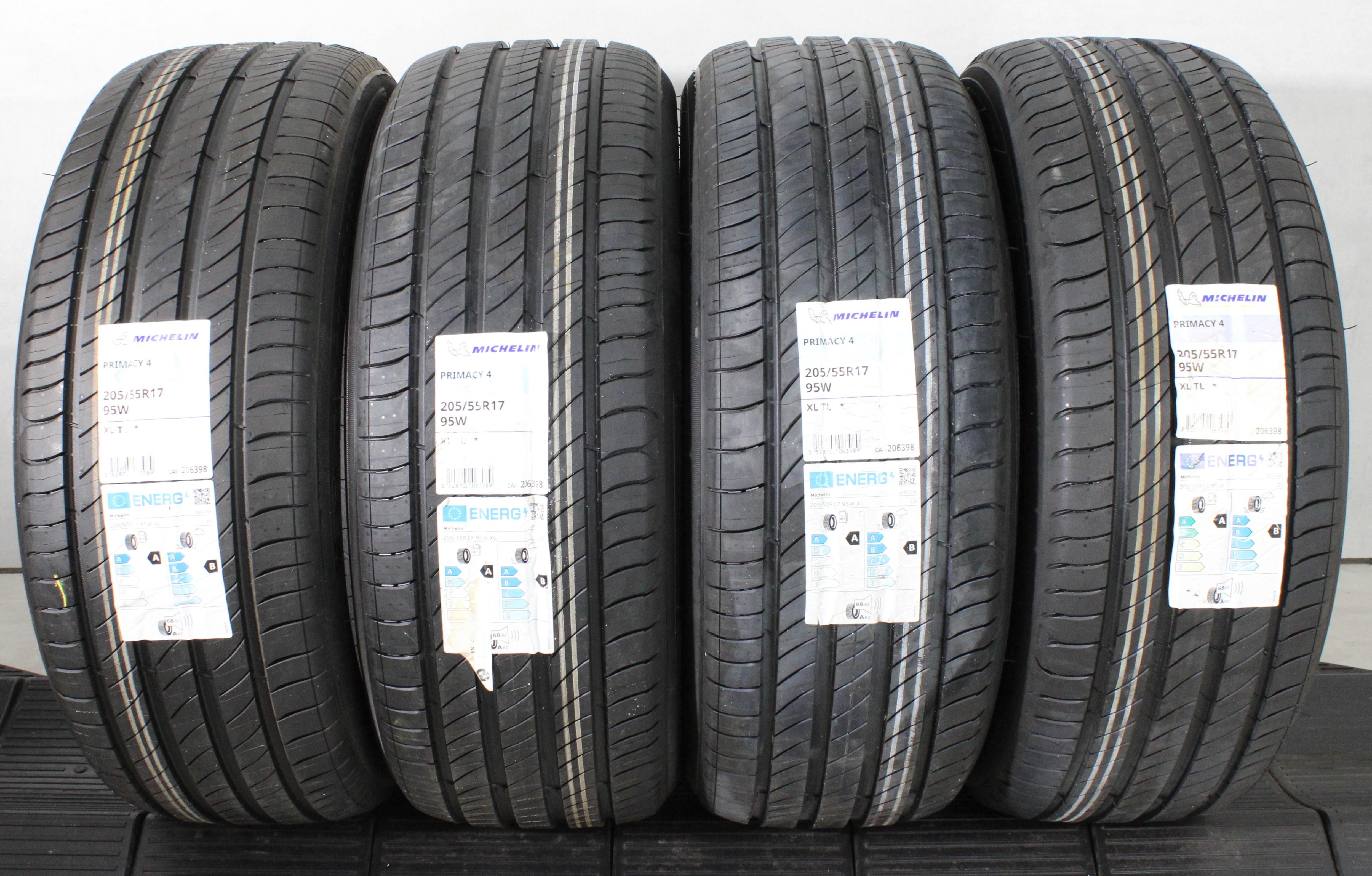 4 x 205/55R17 95W Sommerreifen Michelin Primacy 4 * NEU 1x2021/3x2023 XL
