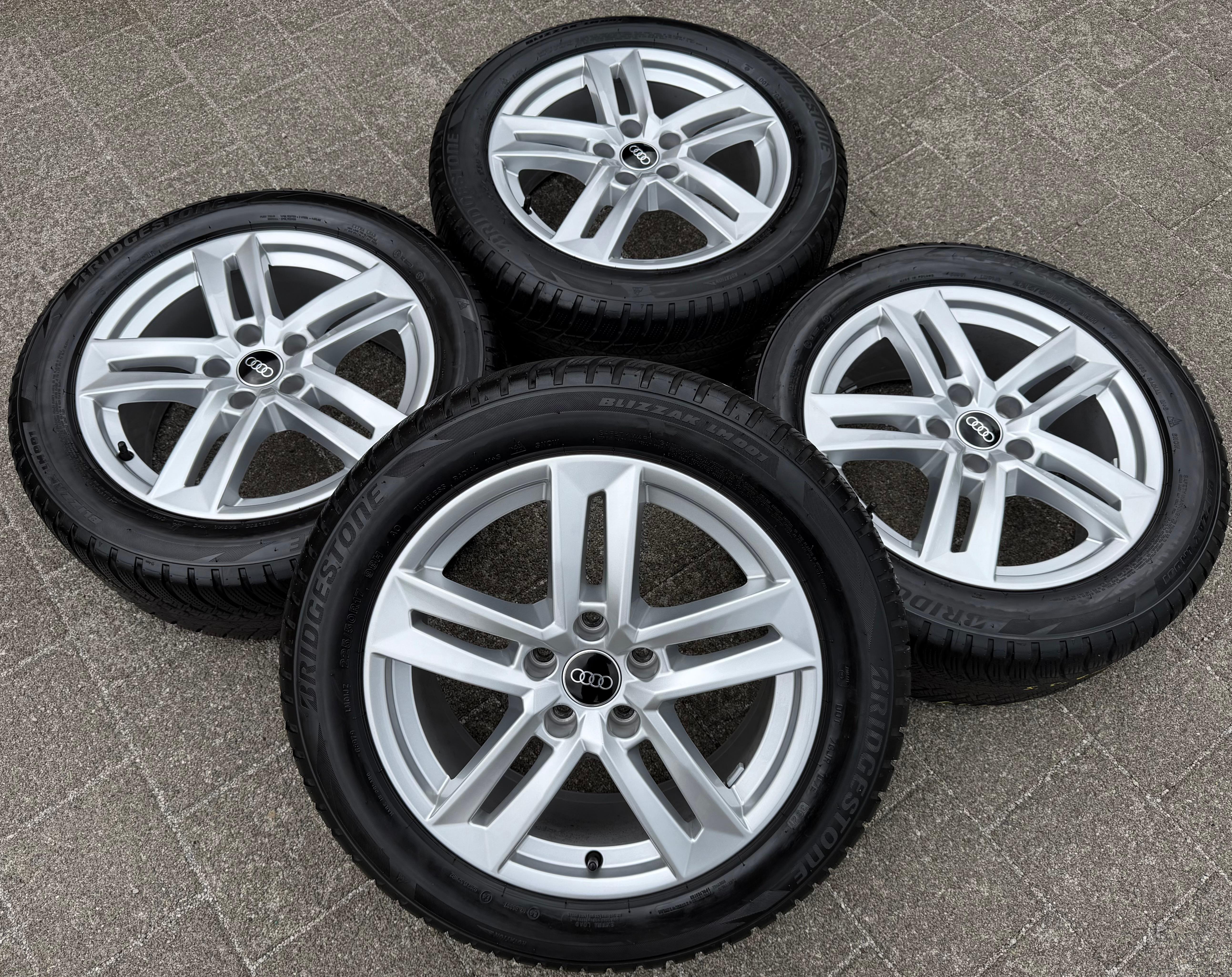 4 Original 17" Alu Winterräder Audi A4 B9 8W 8W0601025P 225/50R17 98H Bridgestone