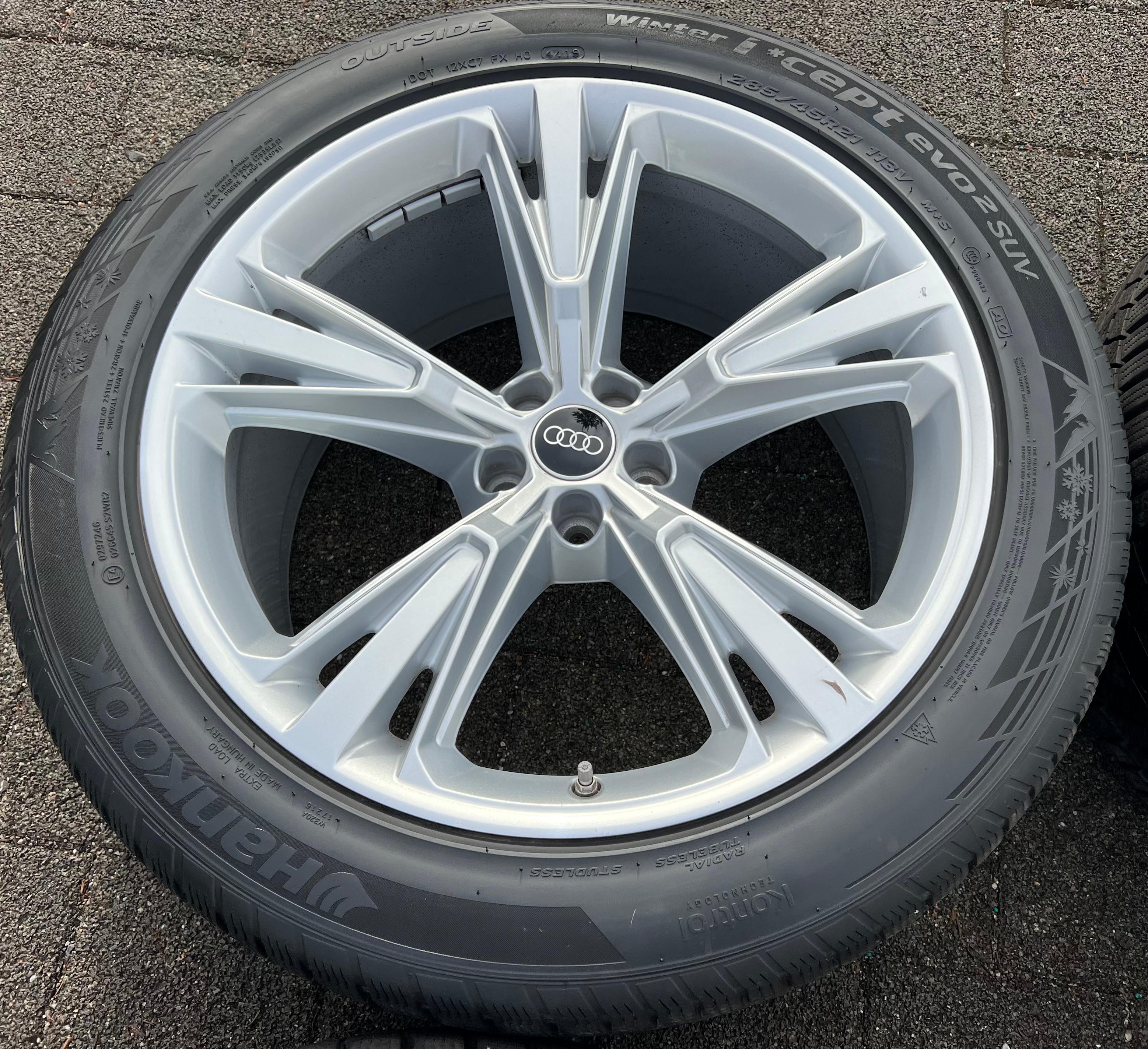 4 ORIGINAL 21" ALU WINTERRÄDER AUDI Q8 SQ8 4M 4M8601025H 285/45R21 113V