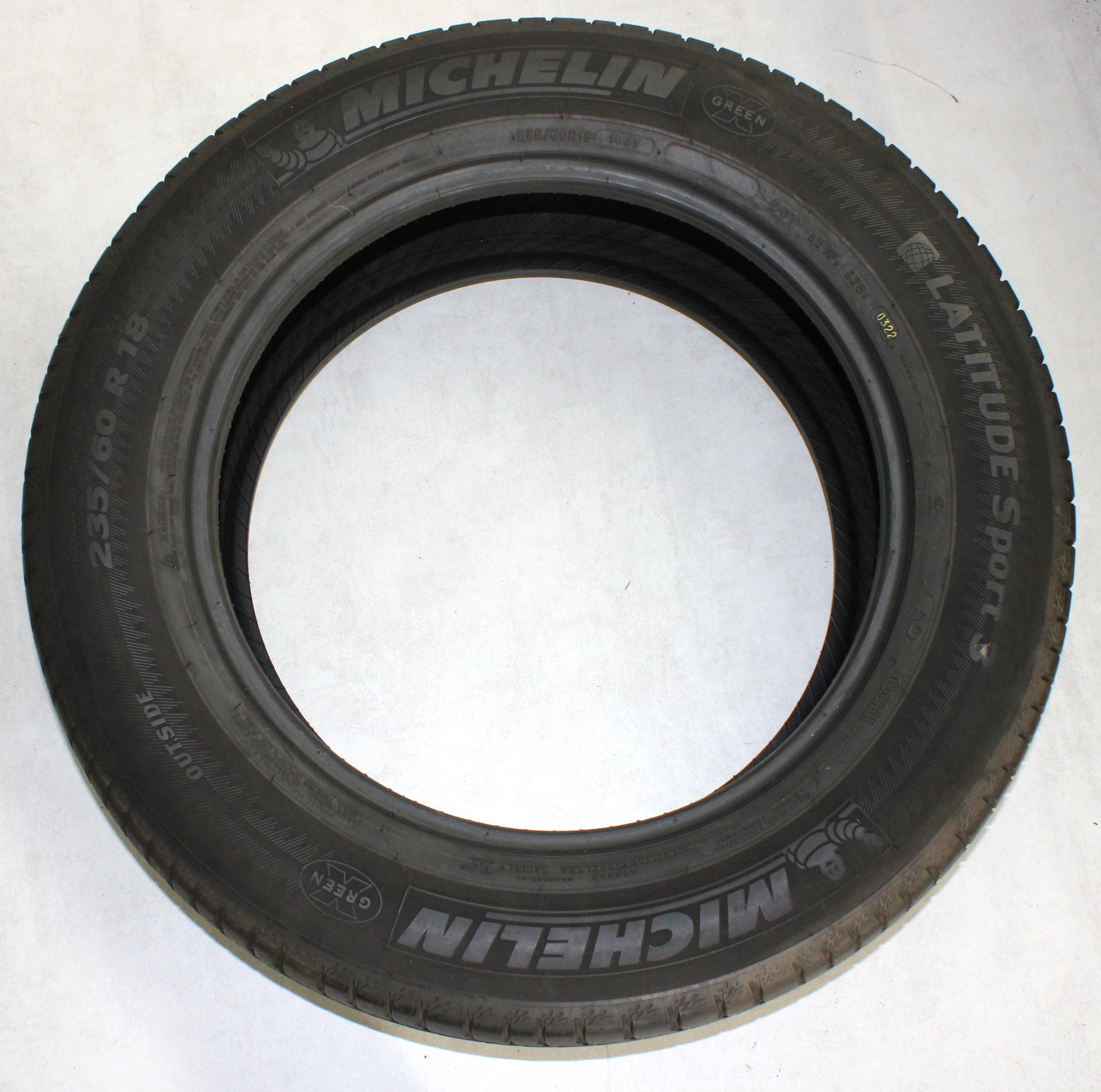 4 x 235/60R18 103V Sommerreifen Michelin Latitude Sport 3 AO 6,5mm 2022