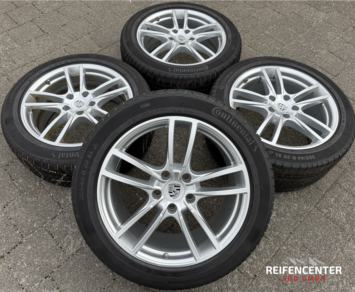 4 originele 20" lichtmetalen winterwielen Porsche Cayenne 9YA 9Y0601025BB 9Y0601025BC TPMS