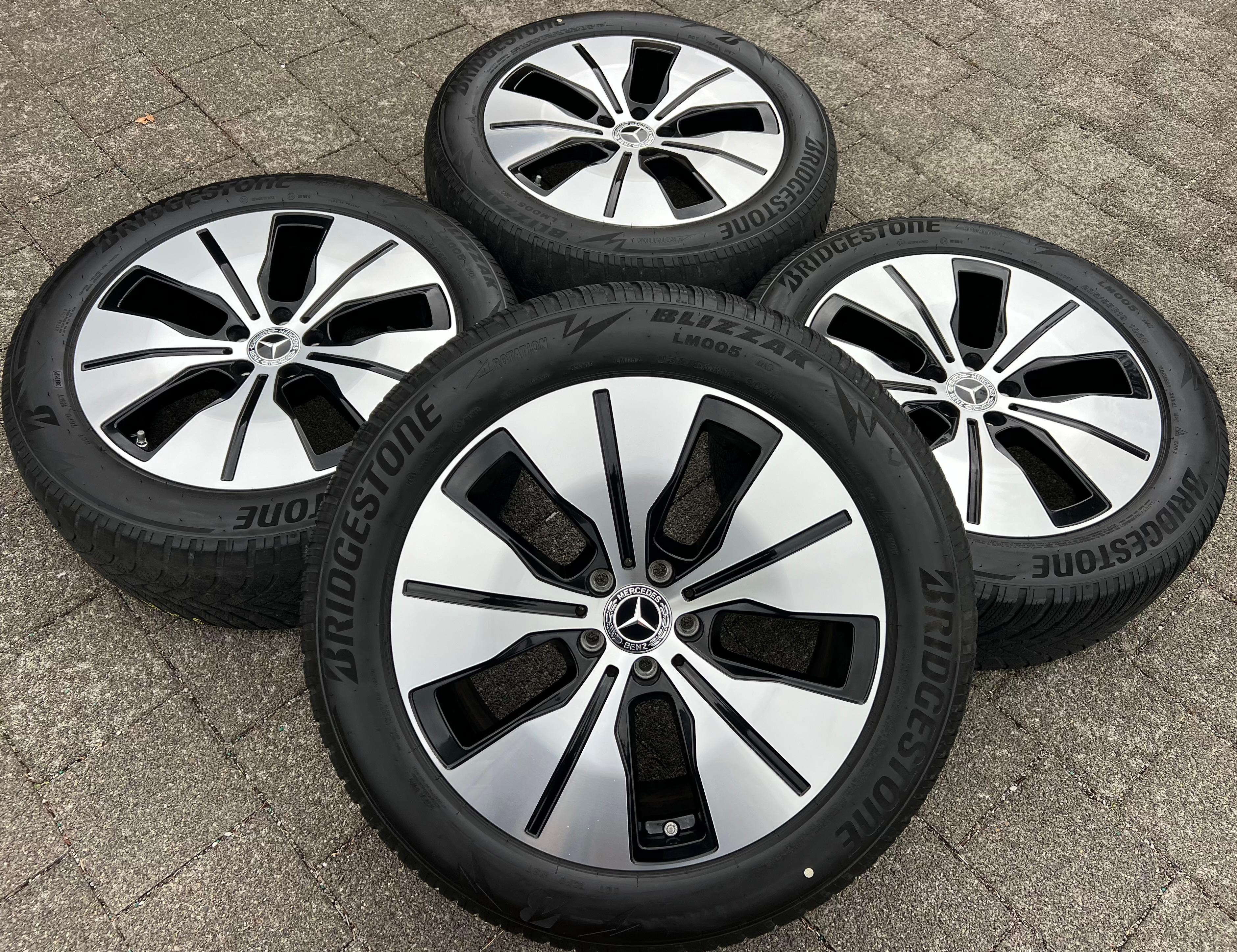 4 CERCHI IN LEGA ORIGINALI DA 19" MERCEDES BENZ EQC 293 A2934010100 RDKS 7,5x19 ET34