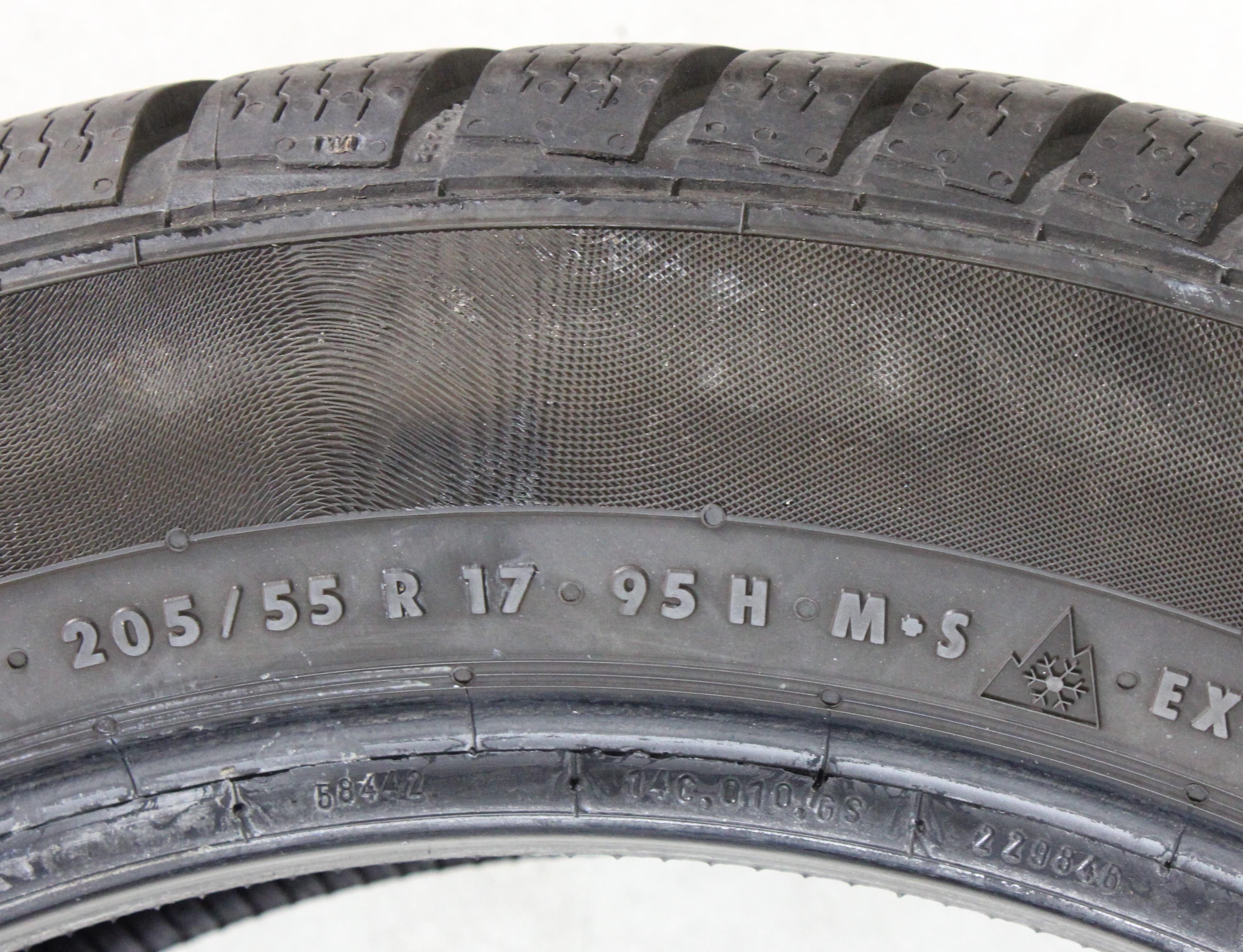 1 x 205/55R17 95H Pneumatico invernale Continental Winter Contact TS830P SSR Runflat 6,5-7mm 2018 *