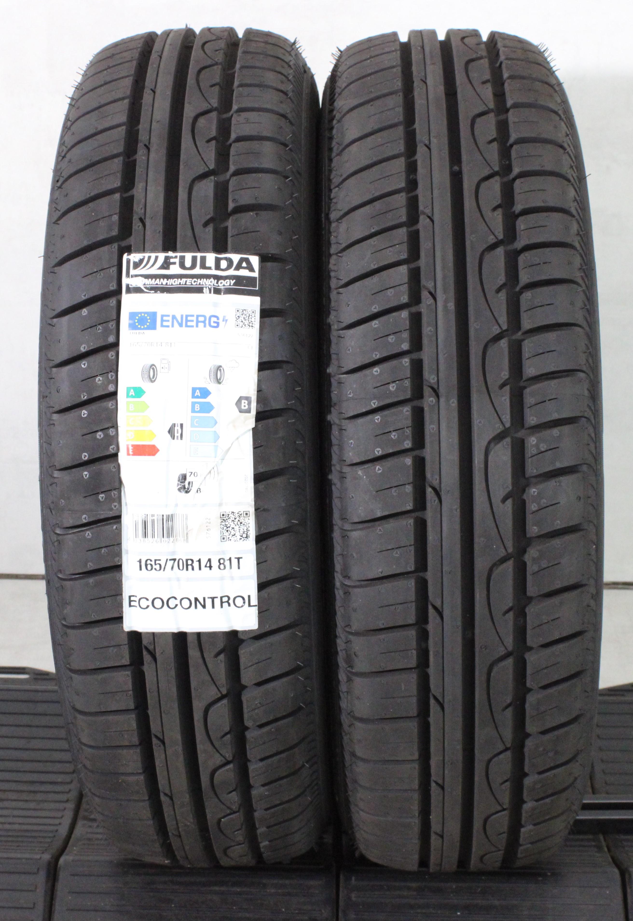 2 x 165/70R14 81T Sommerreifen Fulda Eco Control 2025 NEU