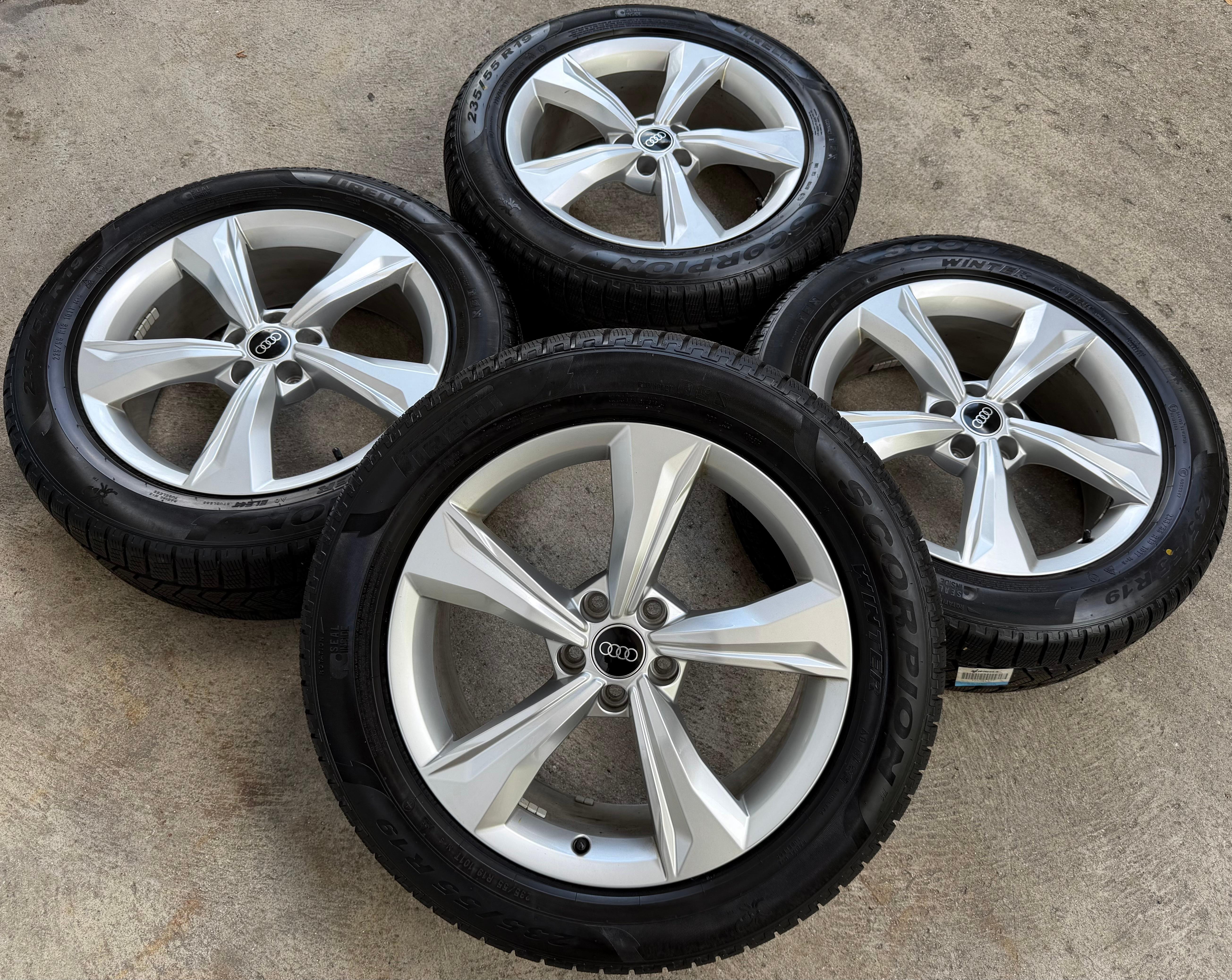 4 Original 19" Alu Winterräder Audi Q5 SQ5 FY 80A601025K 235/55R19 101H Pirelli 2025