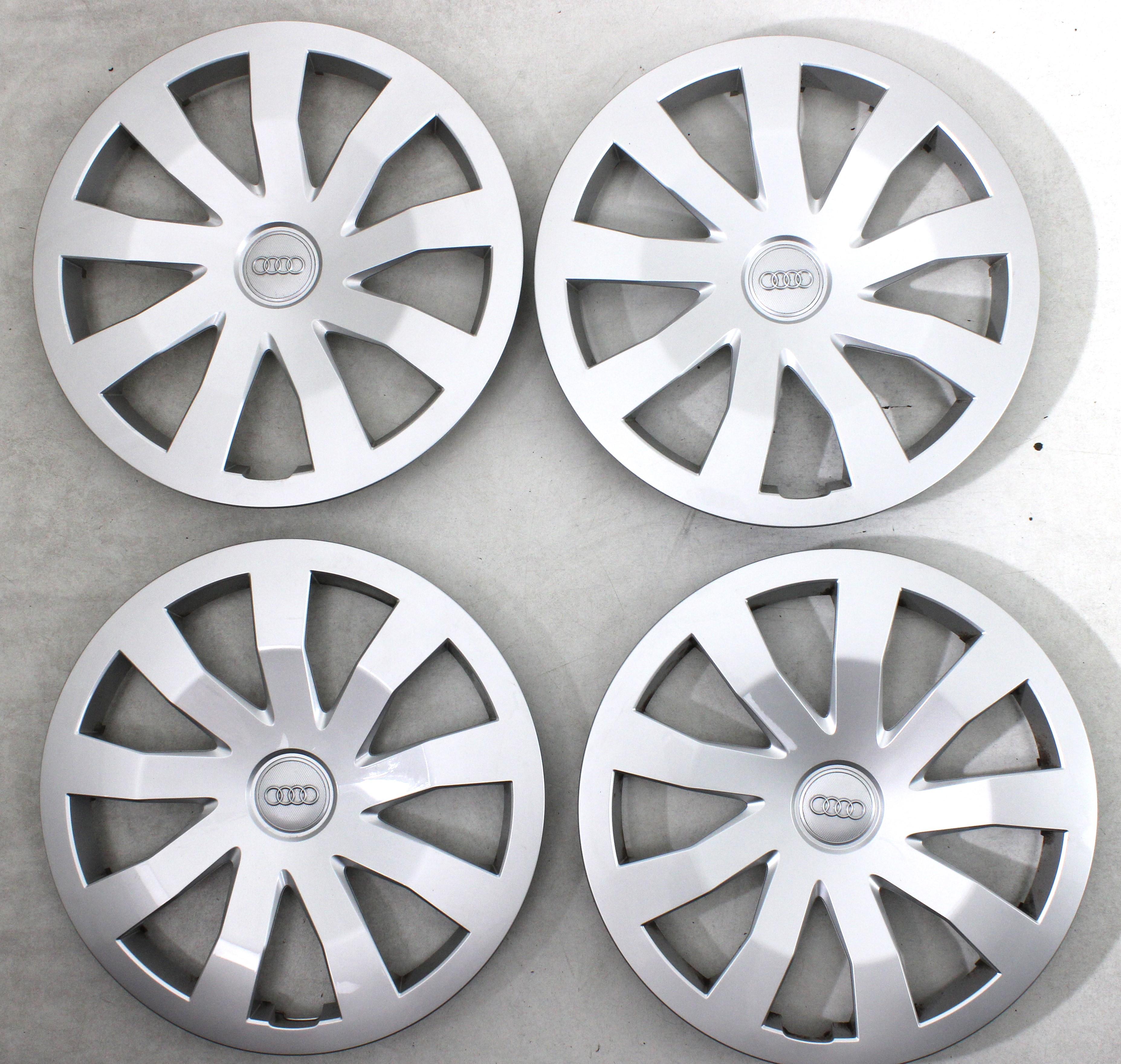 4 TAPACUBOS EMBELLECEDORES ORIGINALES DE 15" PARA AUDI A1 GB 82A601147 15 PULGADAS