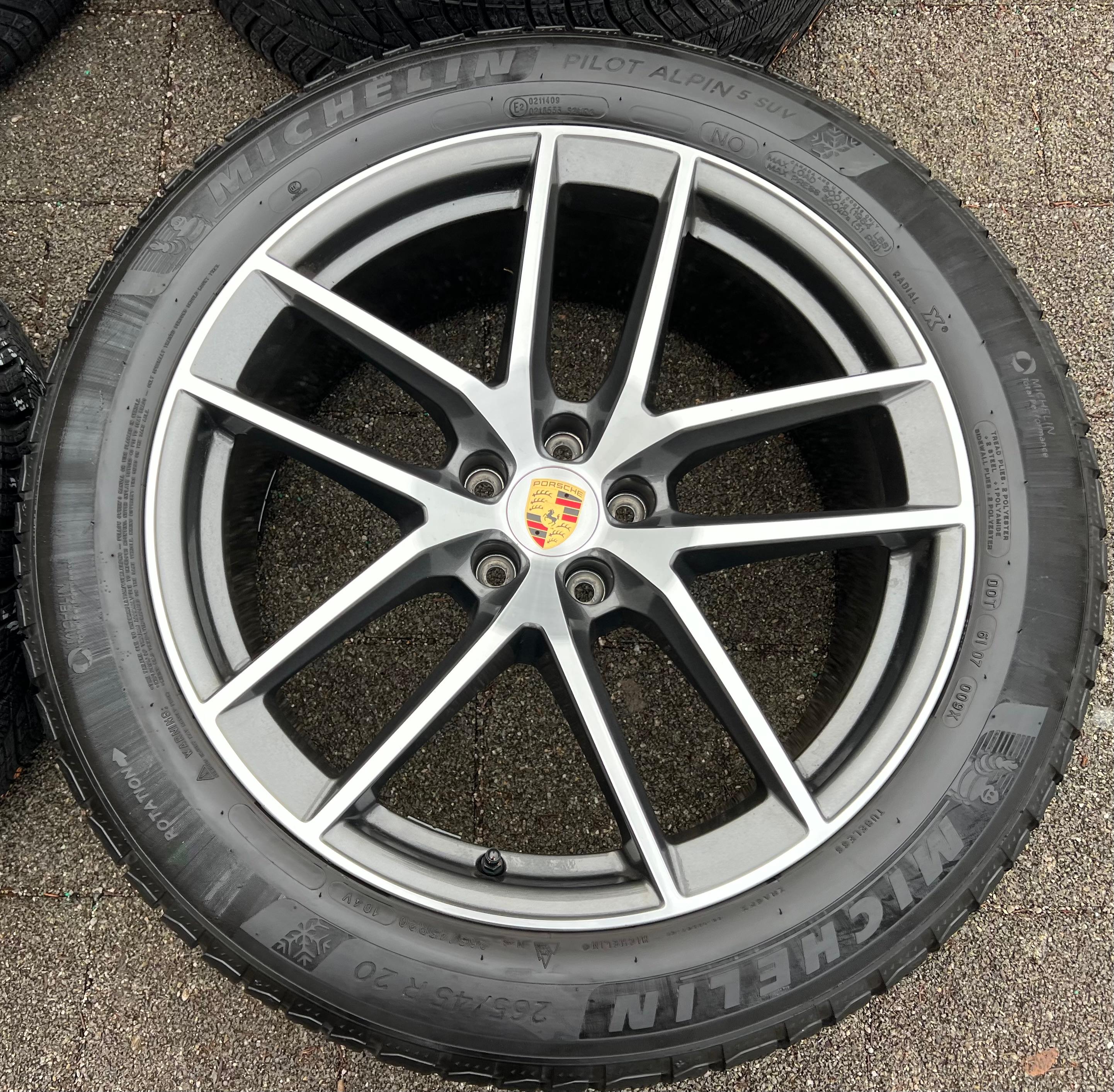4 ORIGINAL 20" ALU WINTERRÄDER PORSCHE MACAN 265/45R20 104V 295/40R20 106V RDKS