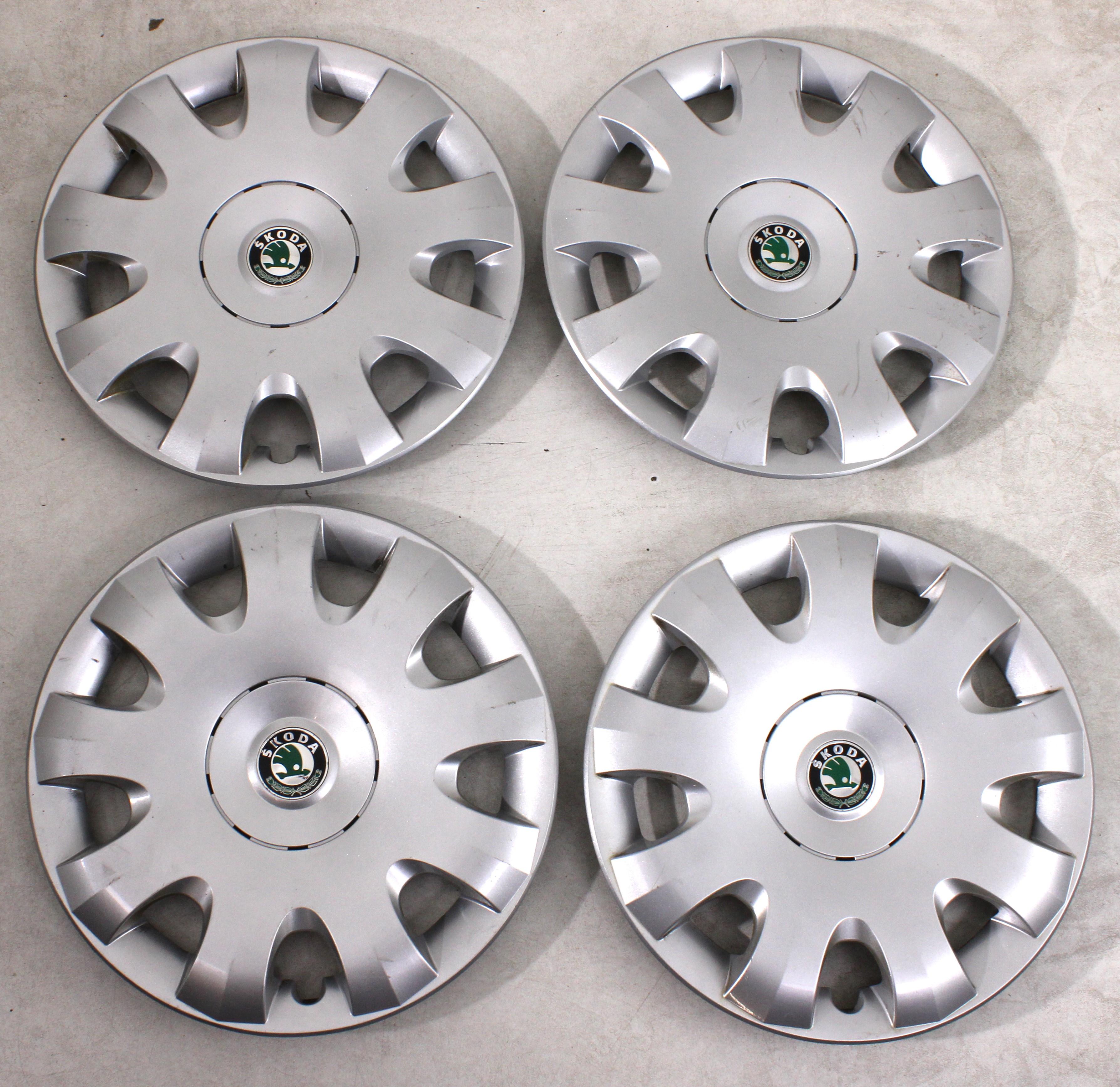 4 Original 15" Kunststoffradkappen Skoda Octavia II Combi Octavia III Combi Superb III Kombi Yeti 1Z0601147A