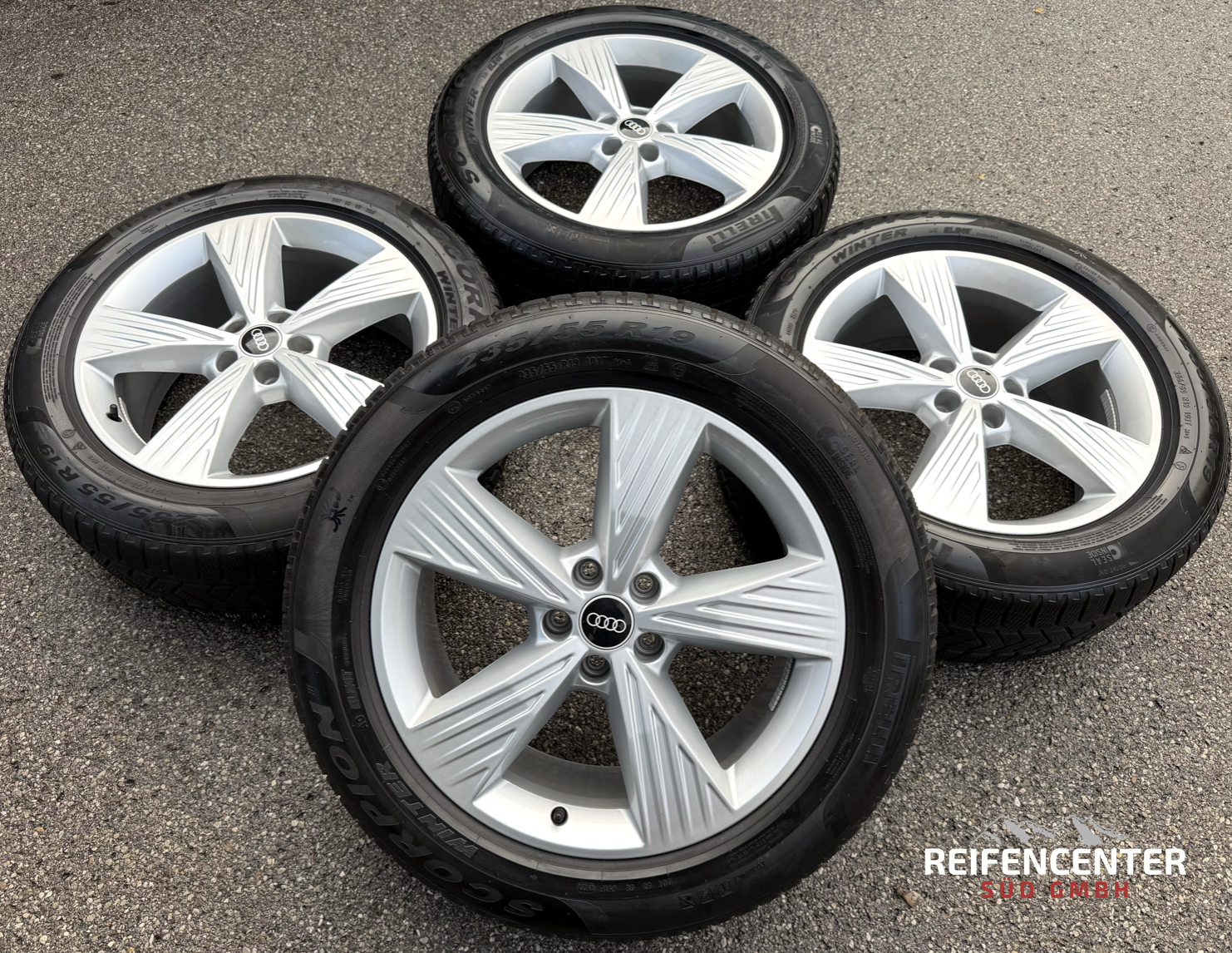 4 RUEDAS DE ALEACIÓN ORIGINALES DE 19" PARA INVIERNO AUDI Q4 E-TRON 235/55R19 101T 255/50R19 103T TOP