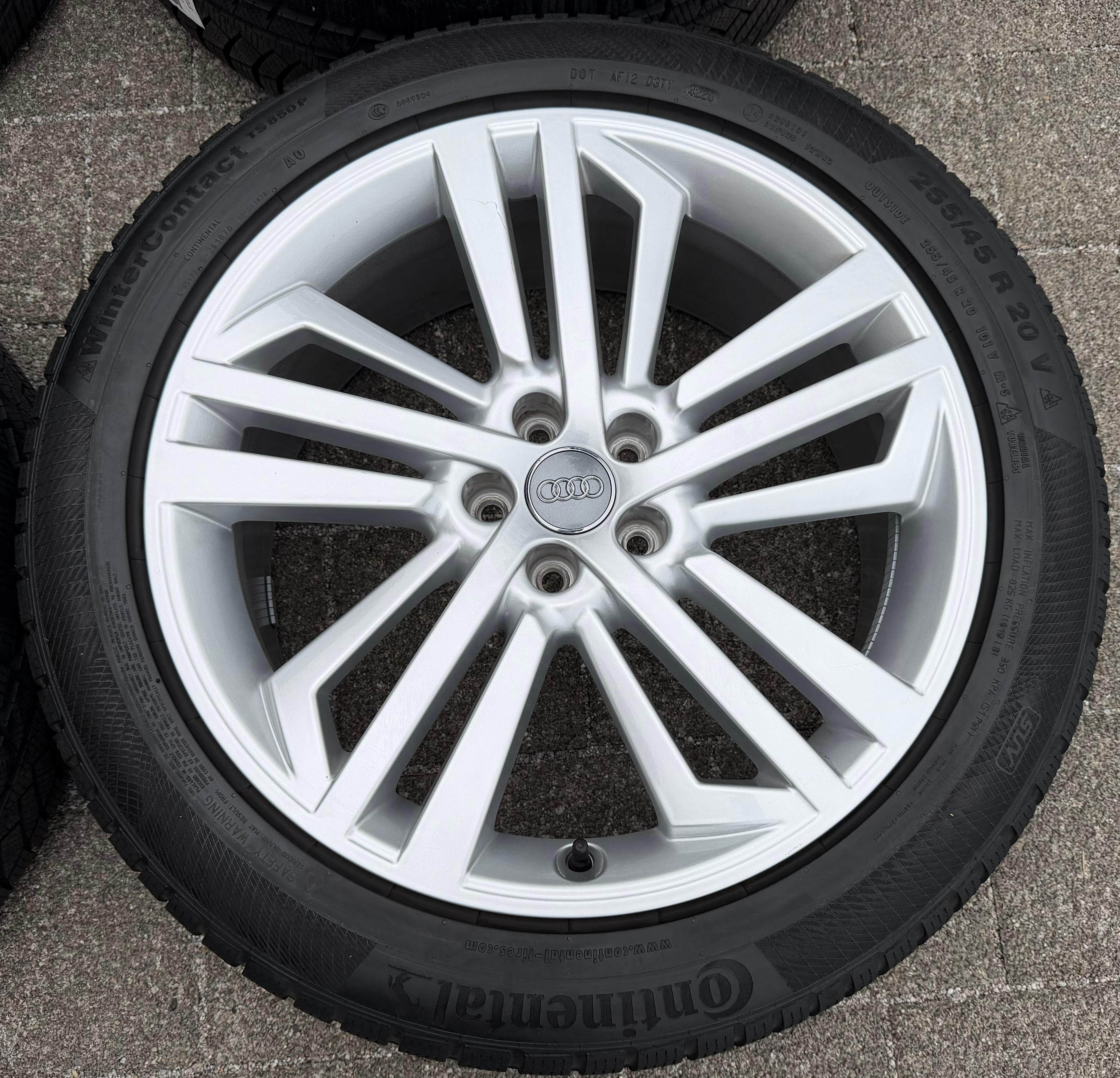 4 ORIGINAL 20" ALU WINTERRÄDER AUDI Q5 SQ5 FY 80A601025L 255/45R20 101V CONTINENTAL