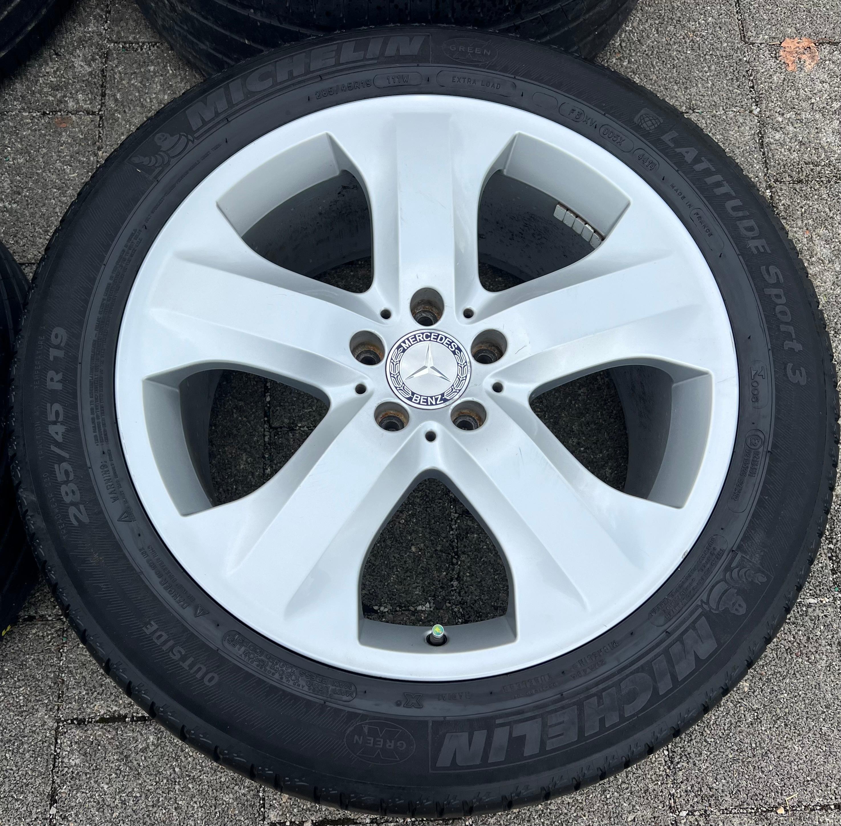 4 CERCHIONI IN LEGA DA 19" ORIGINALI MERCEDES CLASSE M ML W164 A1644015002 8,5x19 9,5x19 RA1644015102