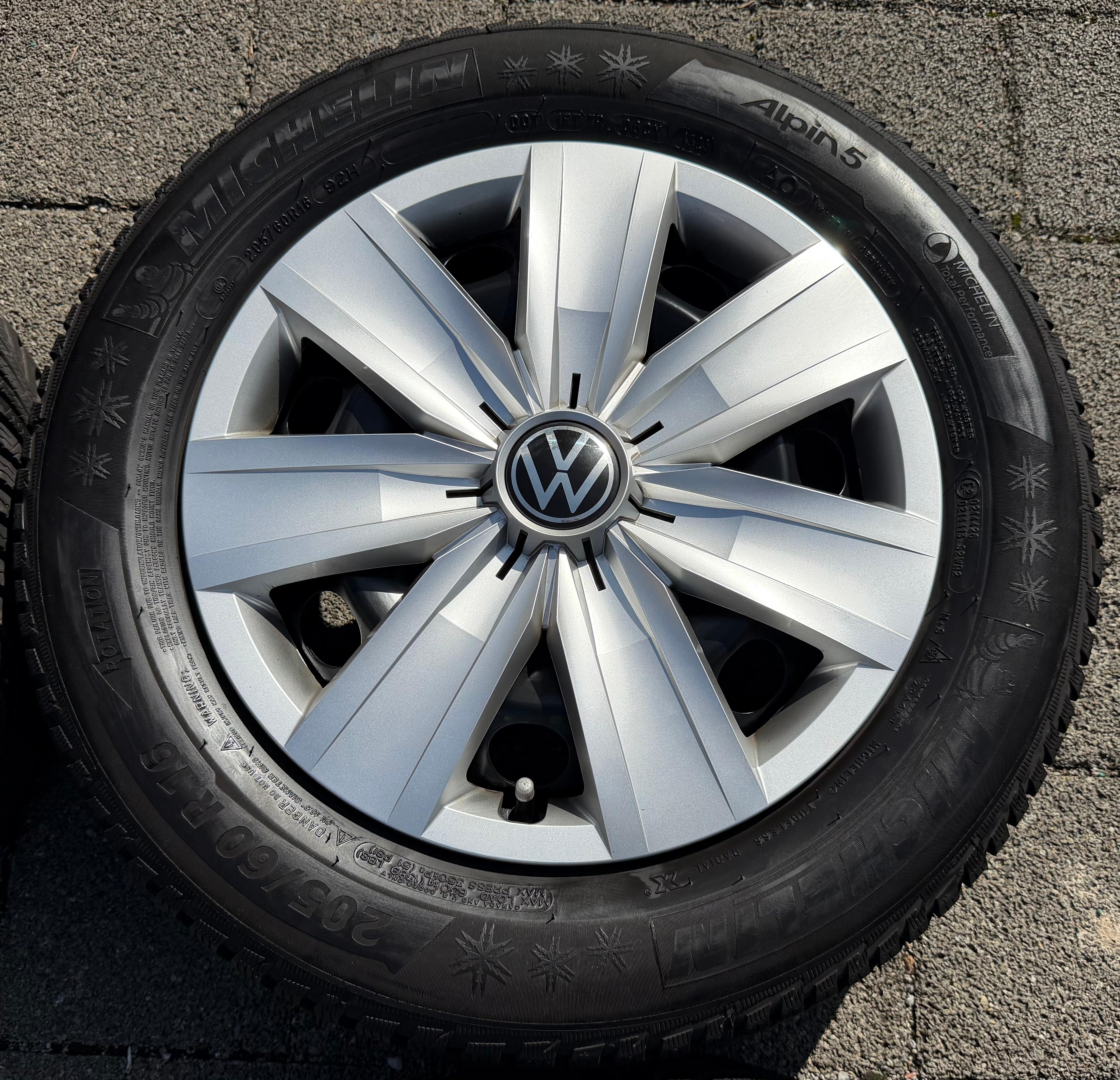 4 Winterräder Audi Q2 GA VW T-ROC A11 205/60R16 92H Michelin Alpin 5 Winterreifen