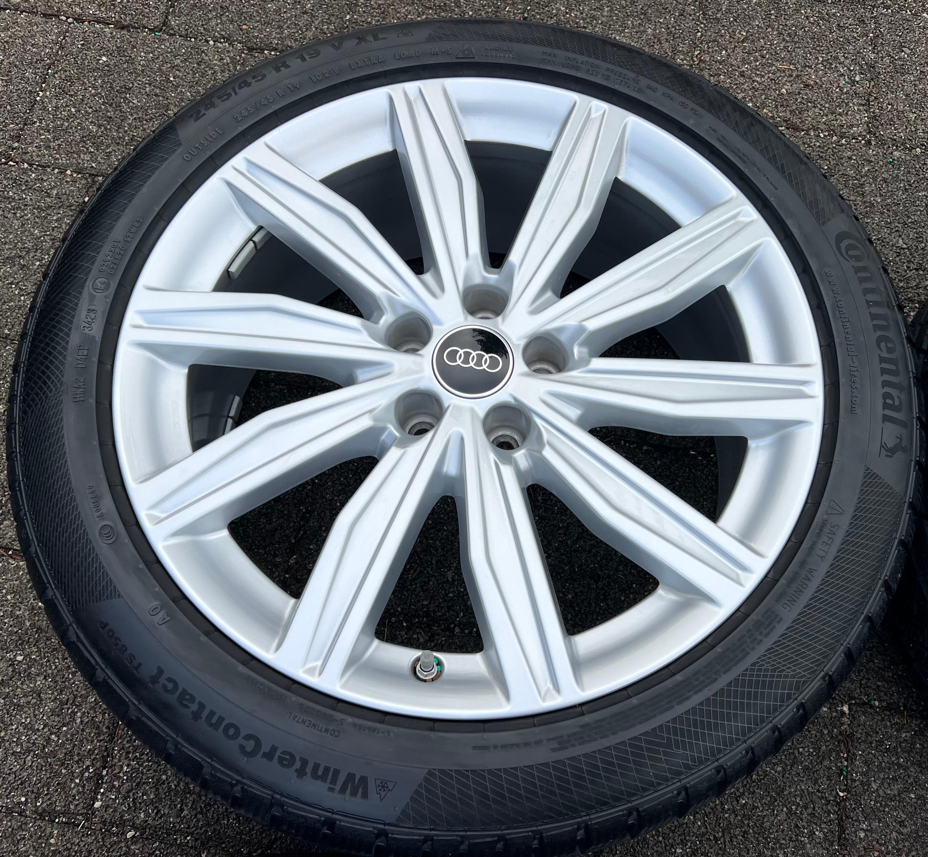 4 ORIGINAL 19" ALU WINTERRÄDER AUDI A6 S6 C8 4K 4K0601025M 245/45R19 102V RDKS FREIHAUS