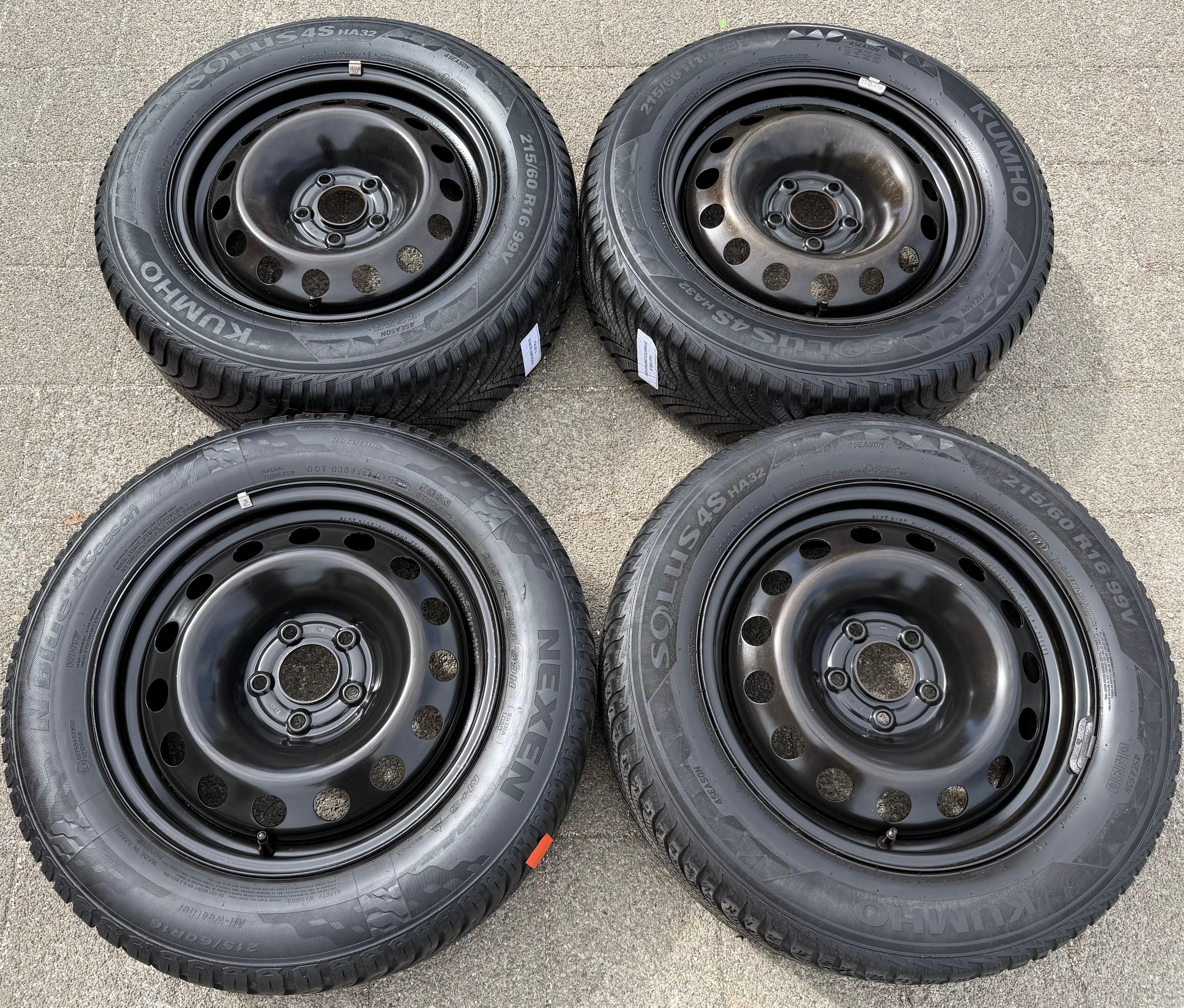 4 FELGEN 16" STAHLFELGE JEEP RENEGADE FIAT 500X 6,5x16 ET40