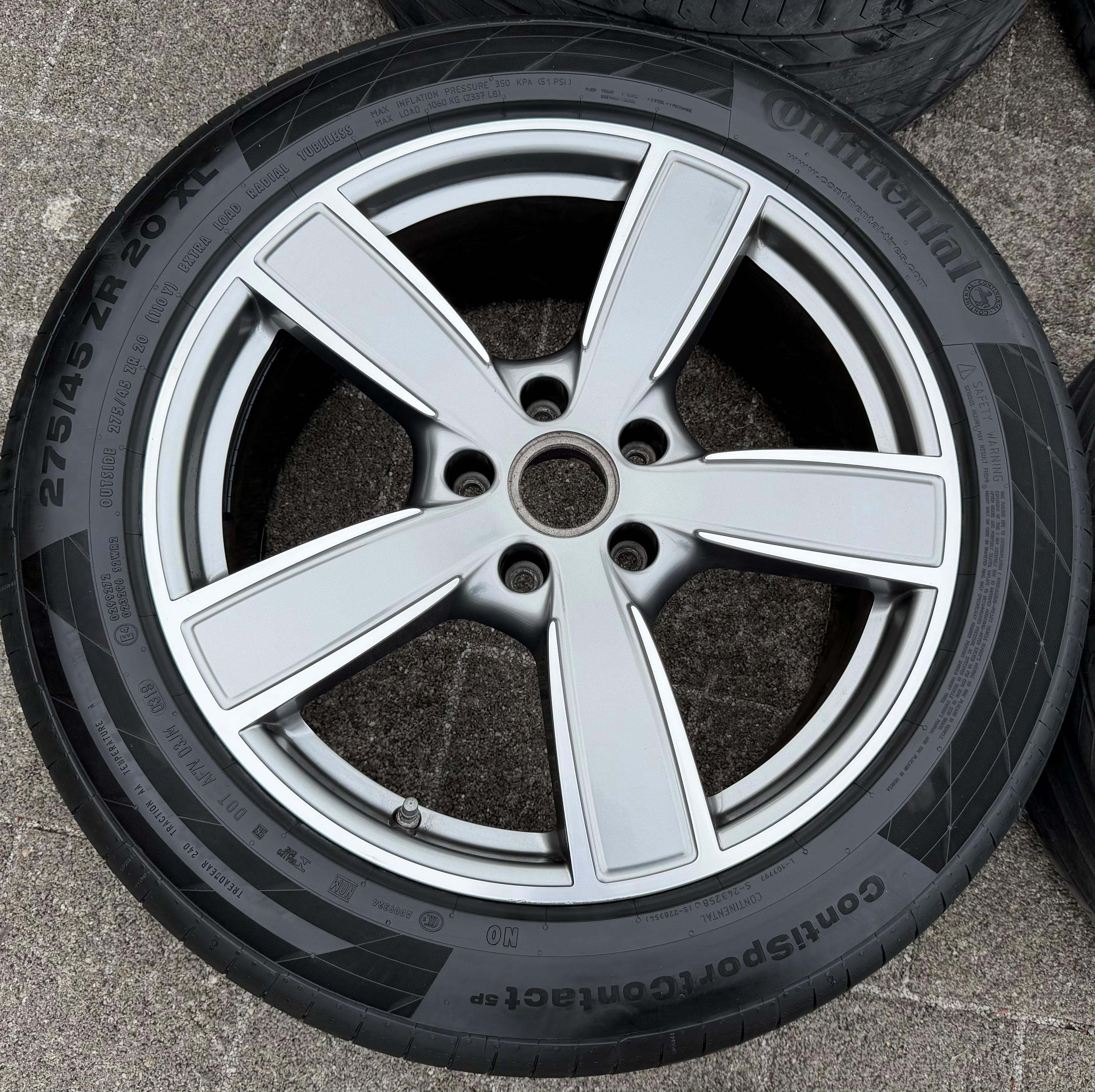 4 Original 20" Alu Sommerräder Porsche Cayenne 9YA 9Y0601025BP 9Y0601025BQ RDKS