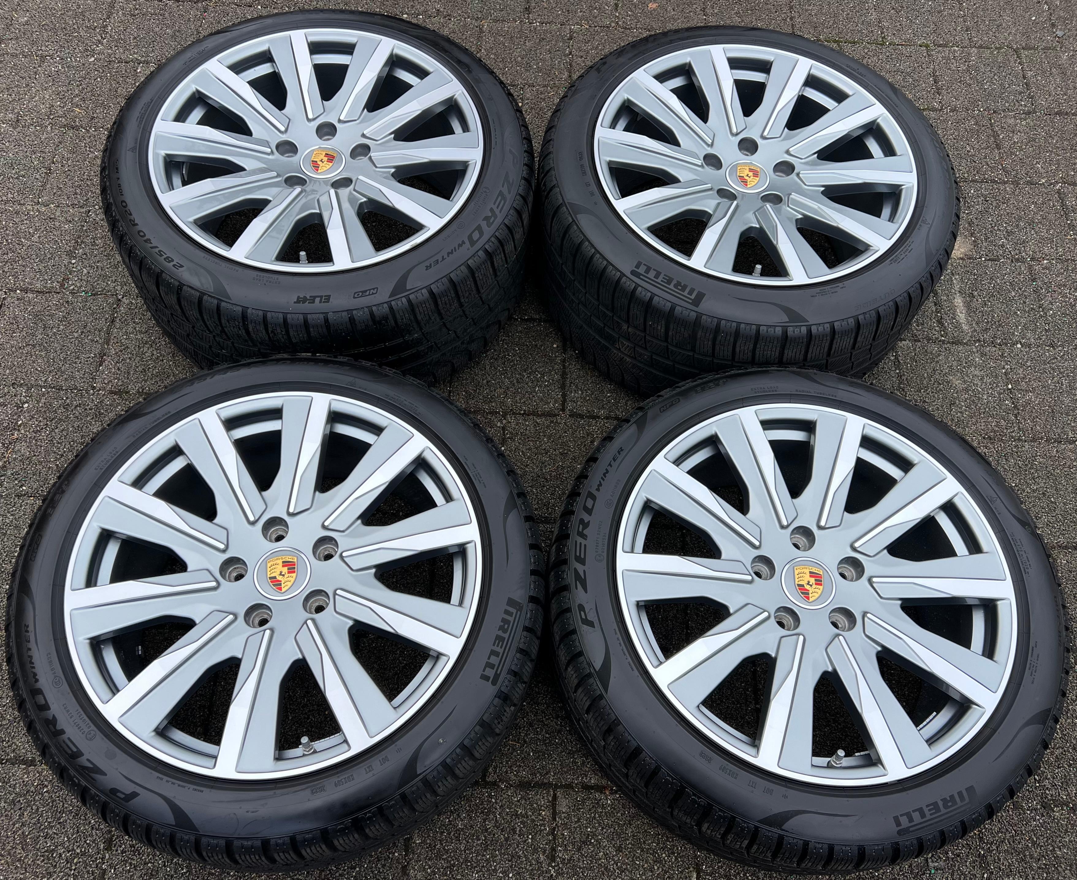 4 ORIGINELE 20" ALUMINIUM WINTERWIELEN PORSCHE TAYCAN TEQUIPMENT RDKS GRATIS VERZENDING