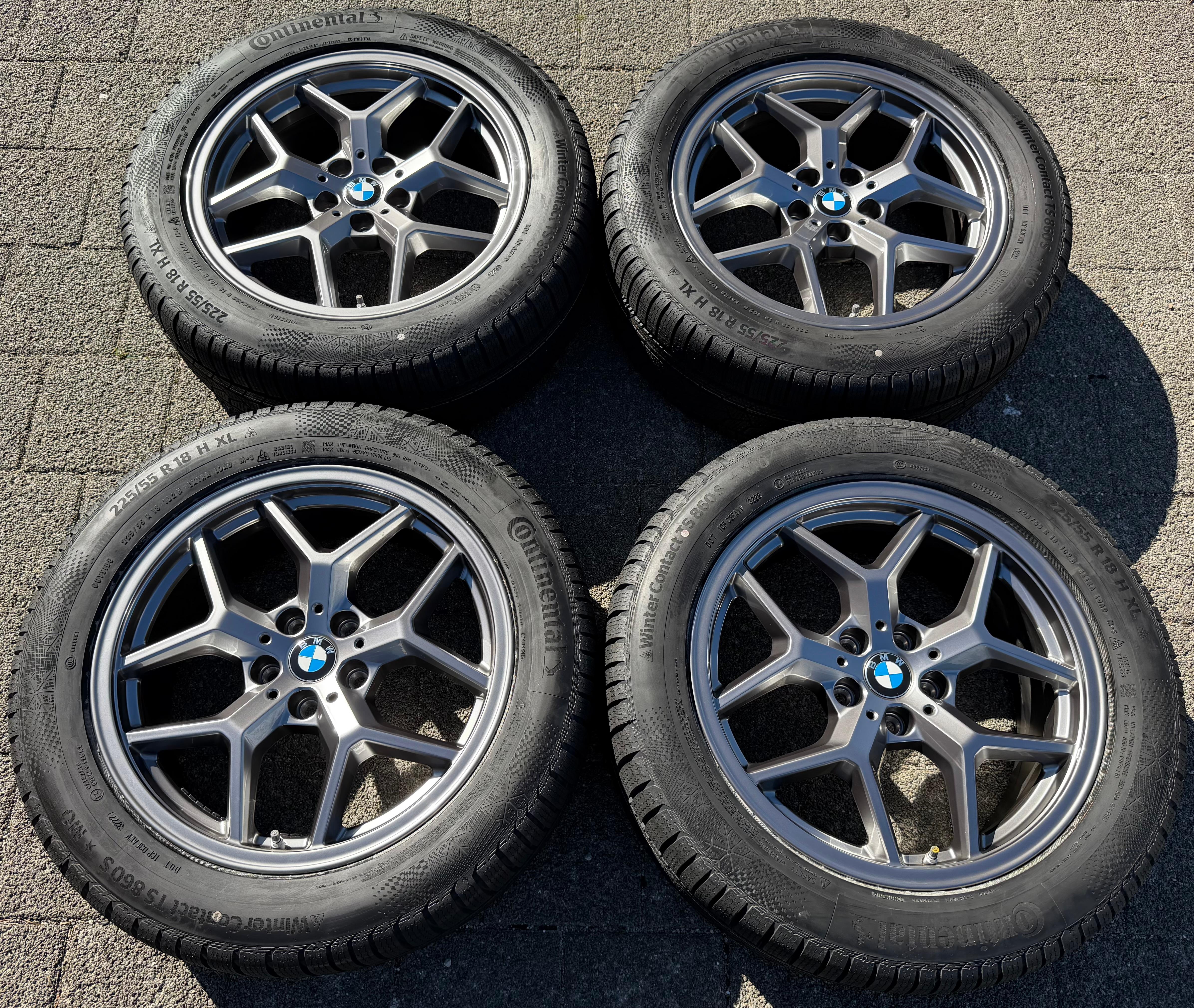 4 ruedas de invierno originales de aleación de 18" para BMW Serie 5 G60 G61, diseño 932 5A324D5 2022