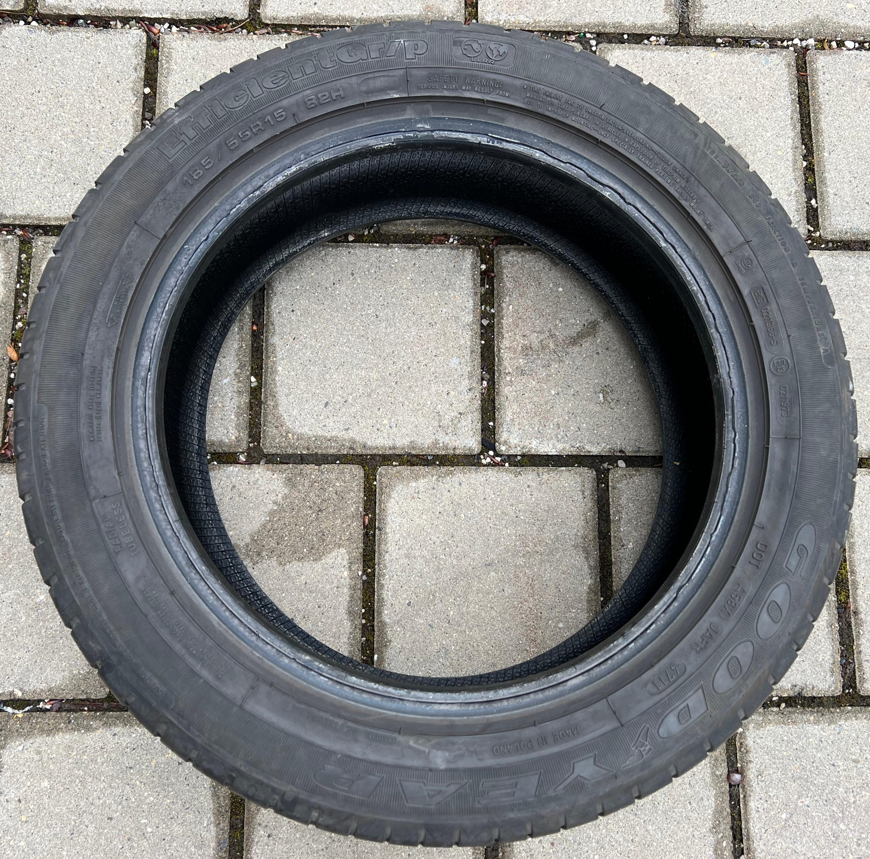 2 x 185/55R15 82H Sommerreifen Goodyear Efficient Grip 5-5,5mm 2011