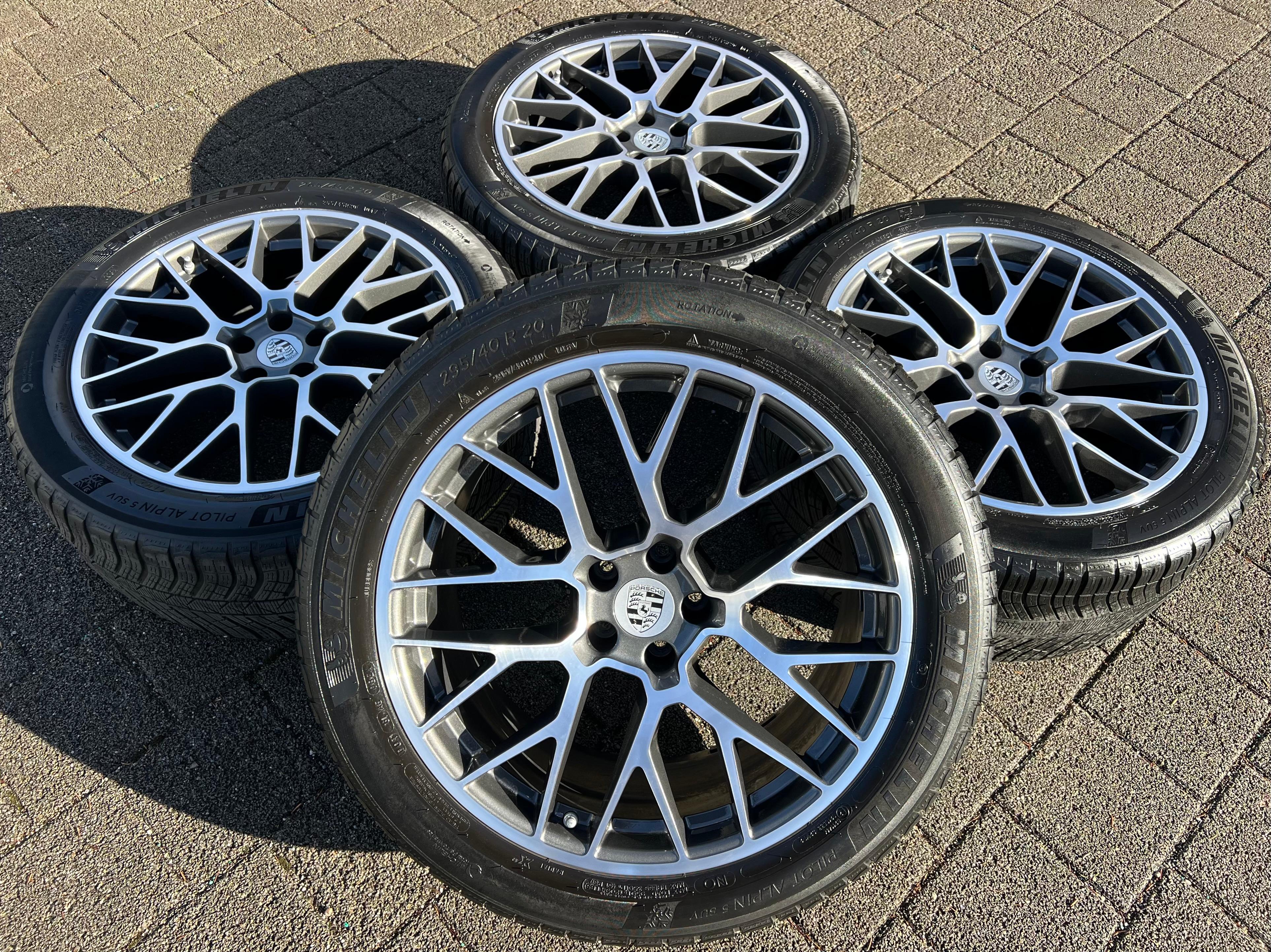 4 ORIGINAL 20" ALU WINTERRÄDER PORSCHE MACAN I & II RS SPYDER FELGEN MICHELIN