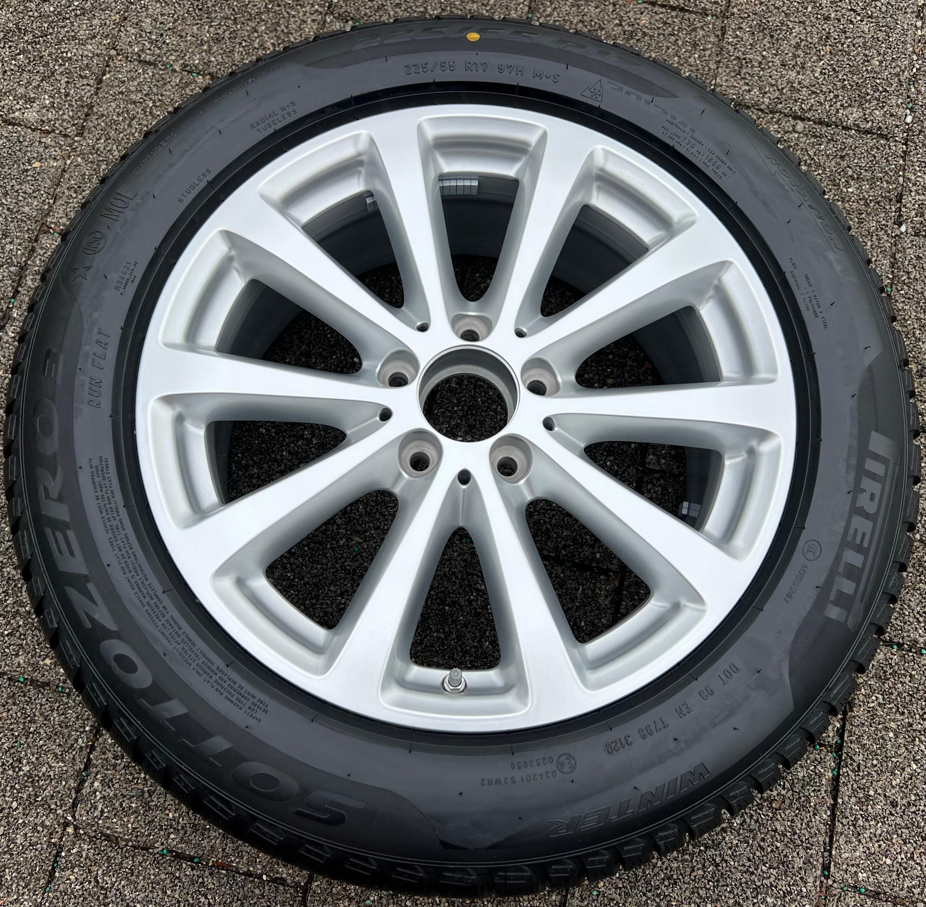 1 X ORIGINELE 17" ALUMINIUM VELG MERCEDES E-KLASSE W213 A2134011300 TPMS NIEUW GRATIS VERZENDING