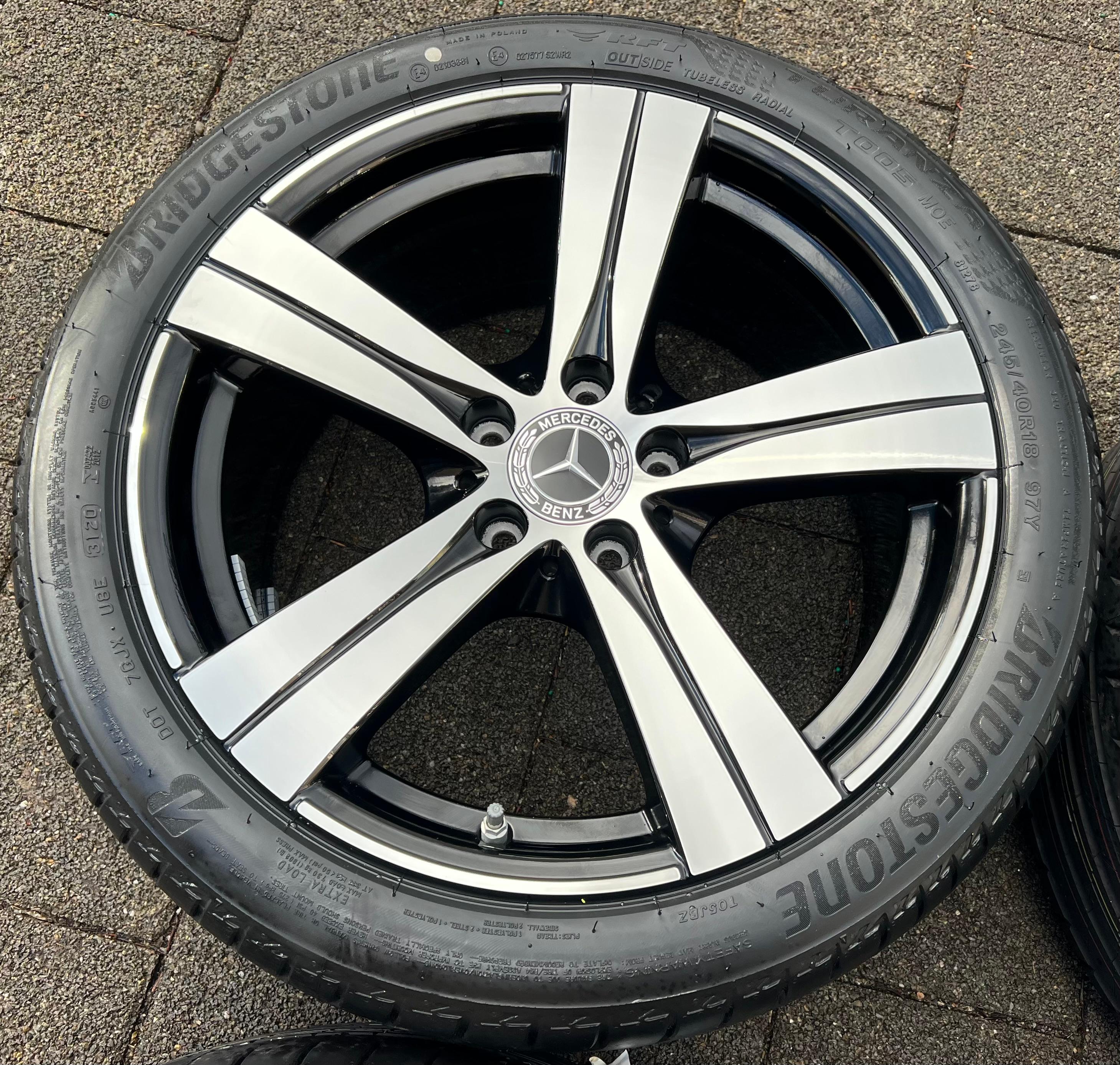 4 ORIGINELE 18" ALUMINIUM ZOMERWIELEN MERCEDES C-KLASSE W206 RDKS NIEUW GRATIS VERZENDING