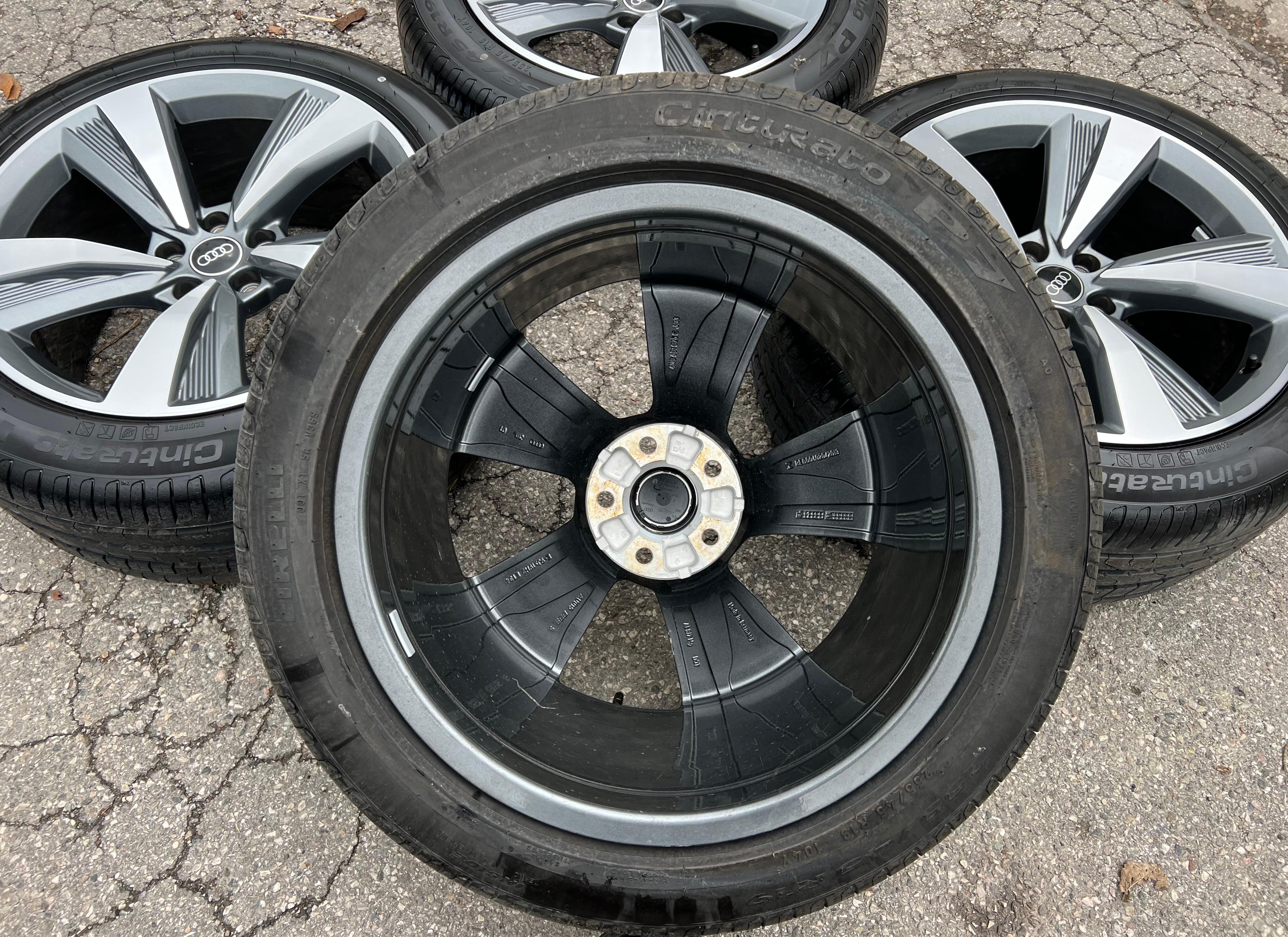 4 ORIGINAL 19" ALU SOMMERRÄDER AUDI A8 S8 4N 255/45R19 104Y 4N0601025C FREIHAUS
