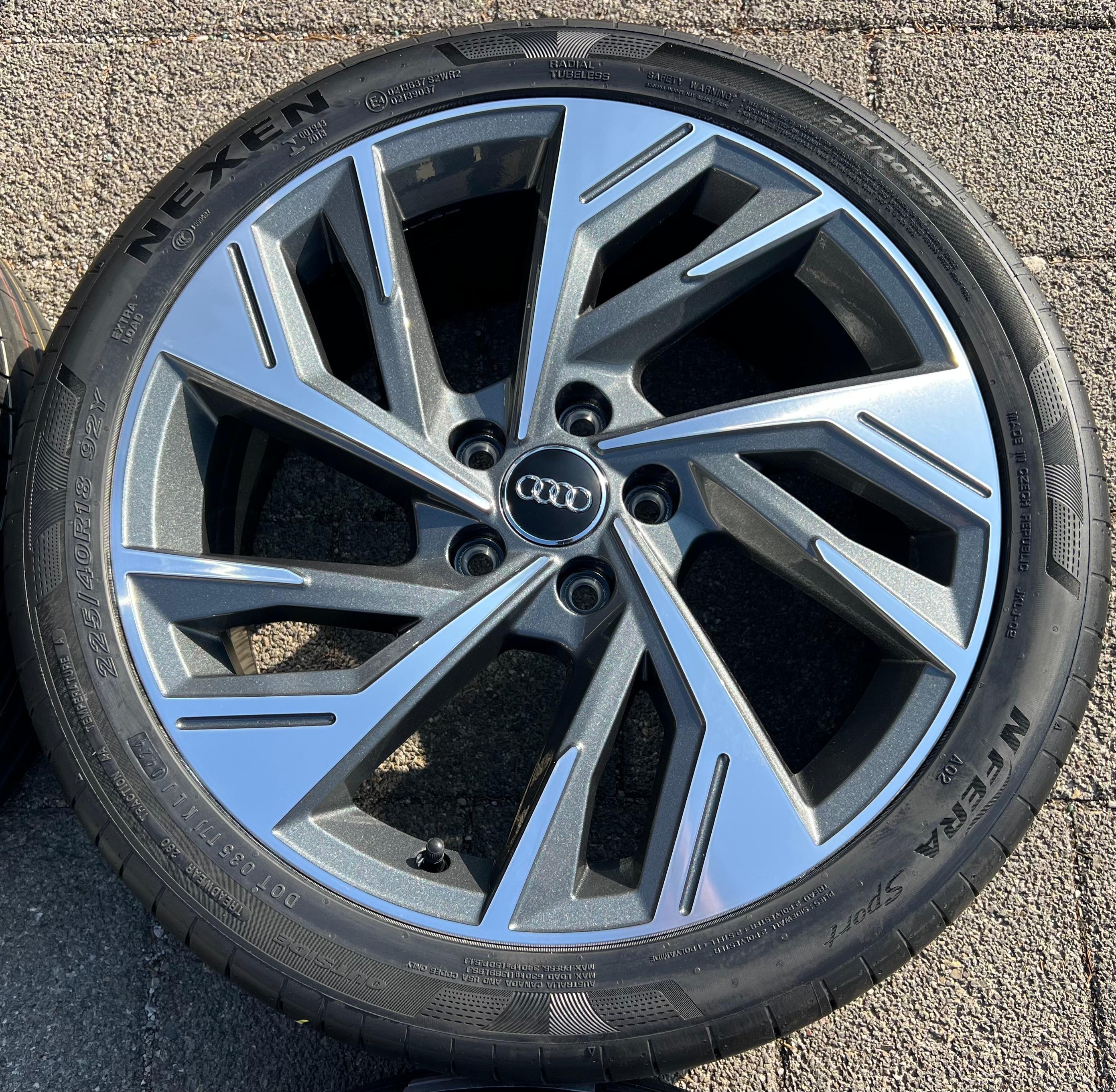4 llantas de aluminio originales de verano de 18" para Audi A3 S3 8Y 8Y0601025AB 225/40R18 92Y 2024, nuevas