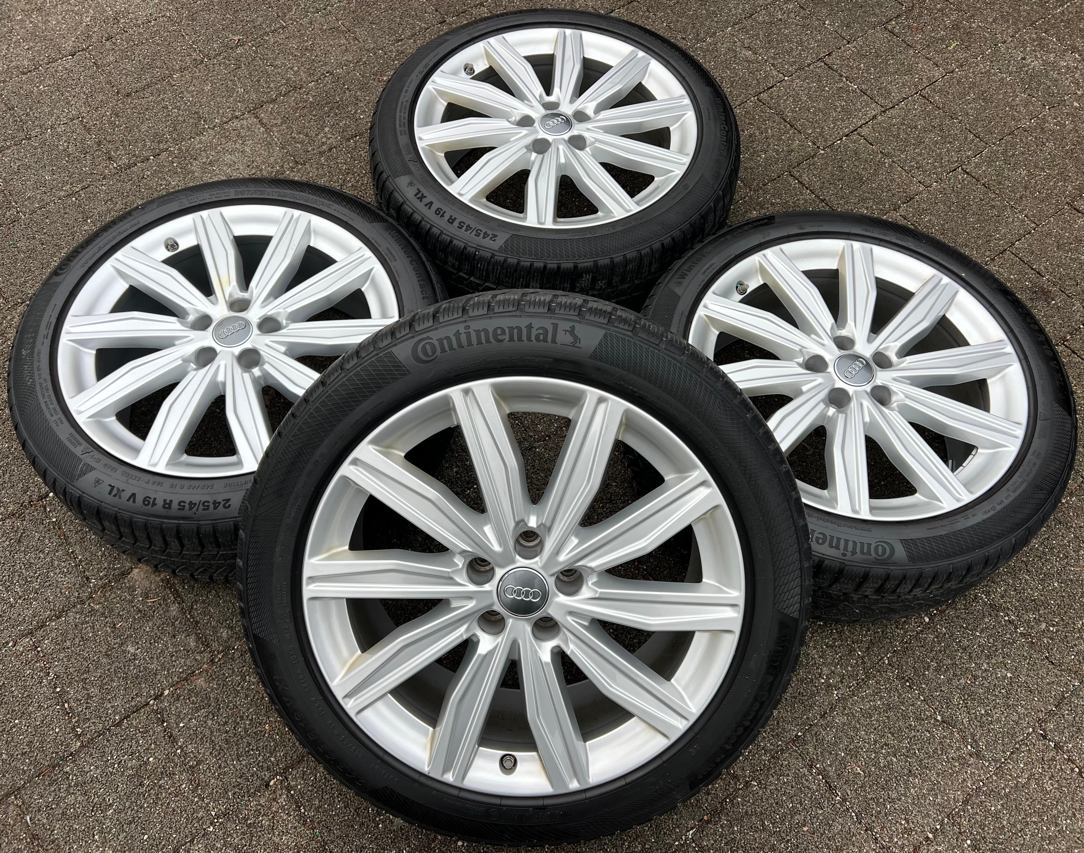 4 ORIGINAL 19" ALU WINTERRÄDER AUDI A6 S6 C8 4K 4K0601025M 245/45R19 102V RDKS FREIHAUS
