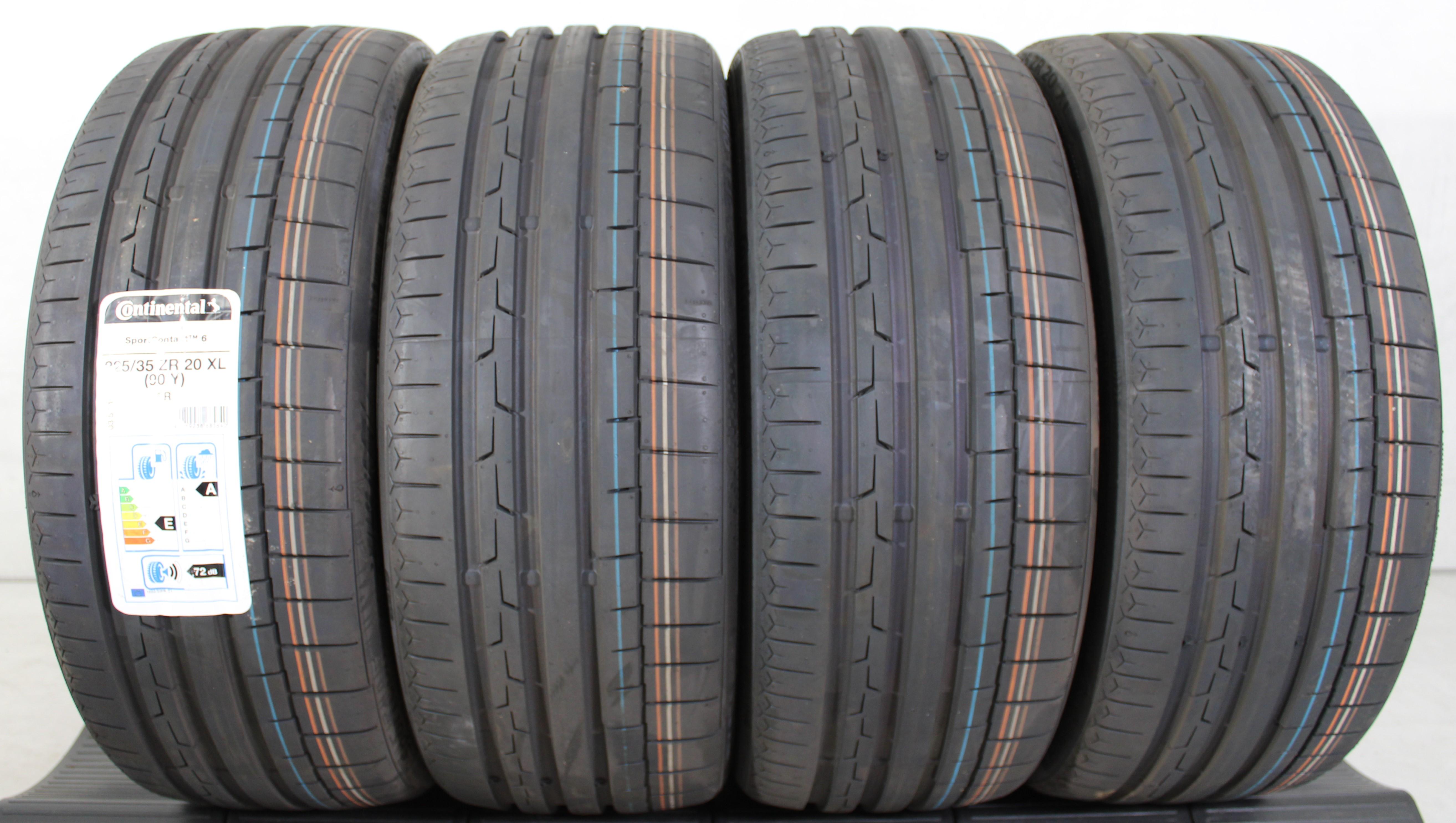4 x 225/35R20 90Y Sommerreifen Continental Sport Contact 6 NEU 2017 XL