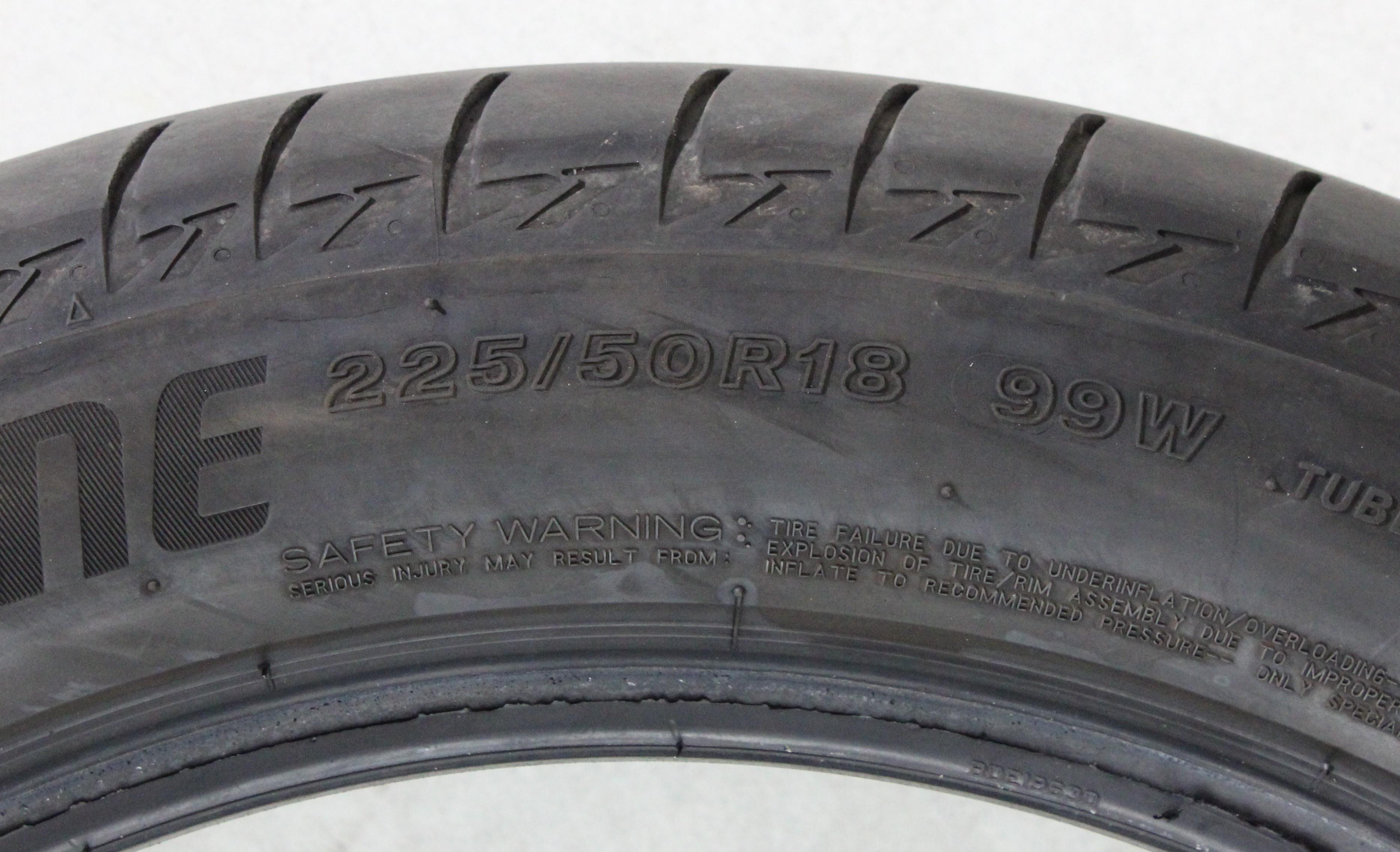1 x 225/50R18 99W Sommerreifen Bridgestone Turanza T005 * Runflat 5-5,5mm 2020
