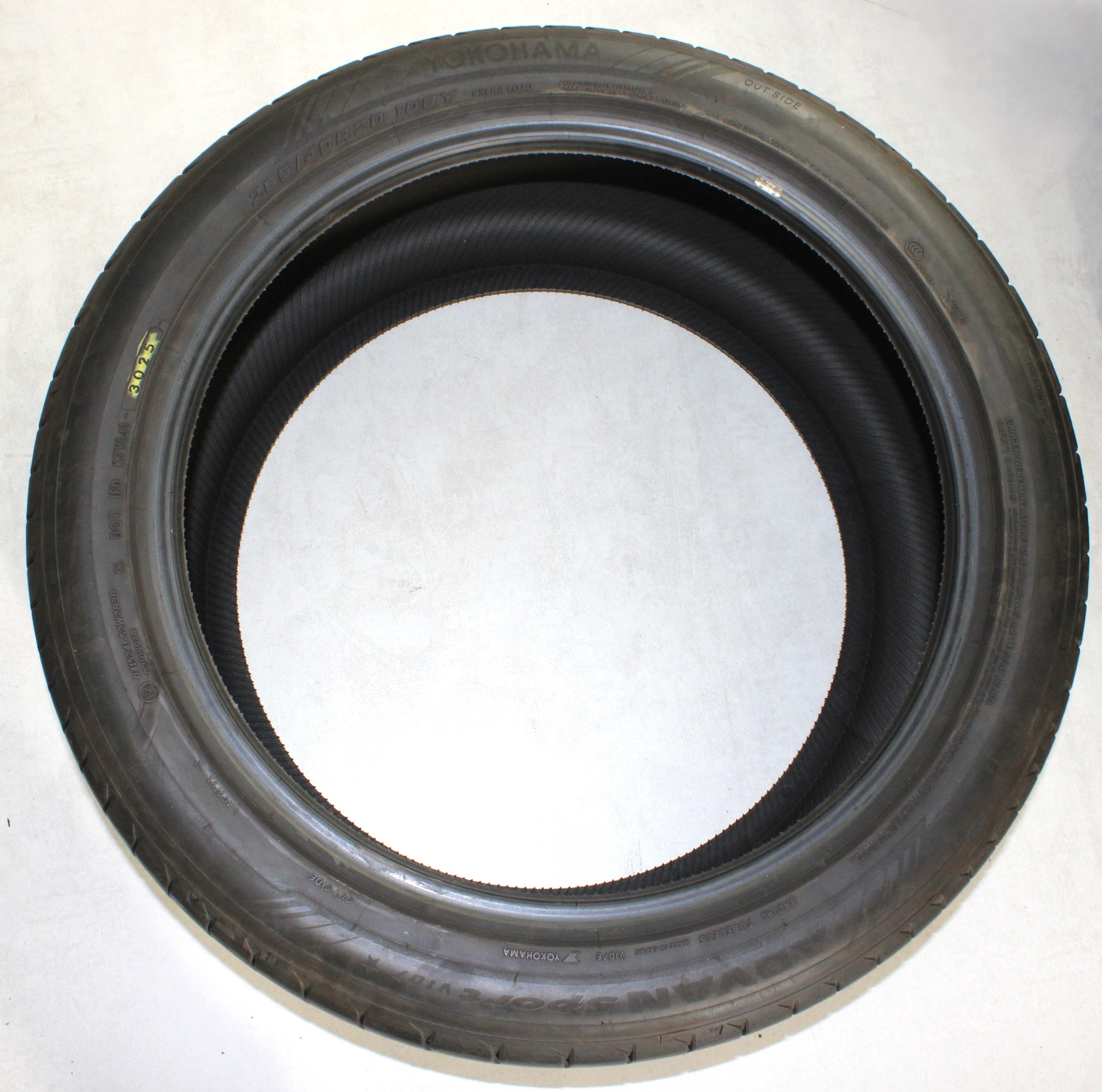 2 x 285/40R20 108Y Sommerreifen Yokohama Advan Sport V107 * 5-5,5mm 2025 XL